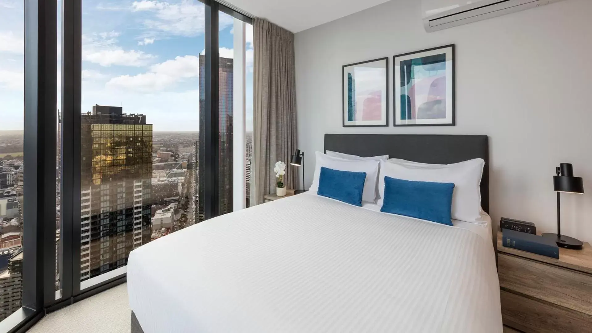 Bed in Avani Melbourne Central Residences