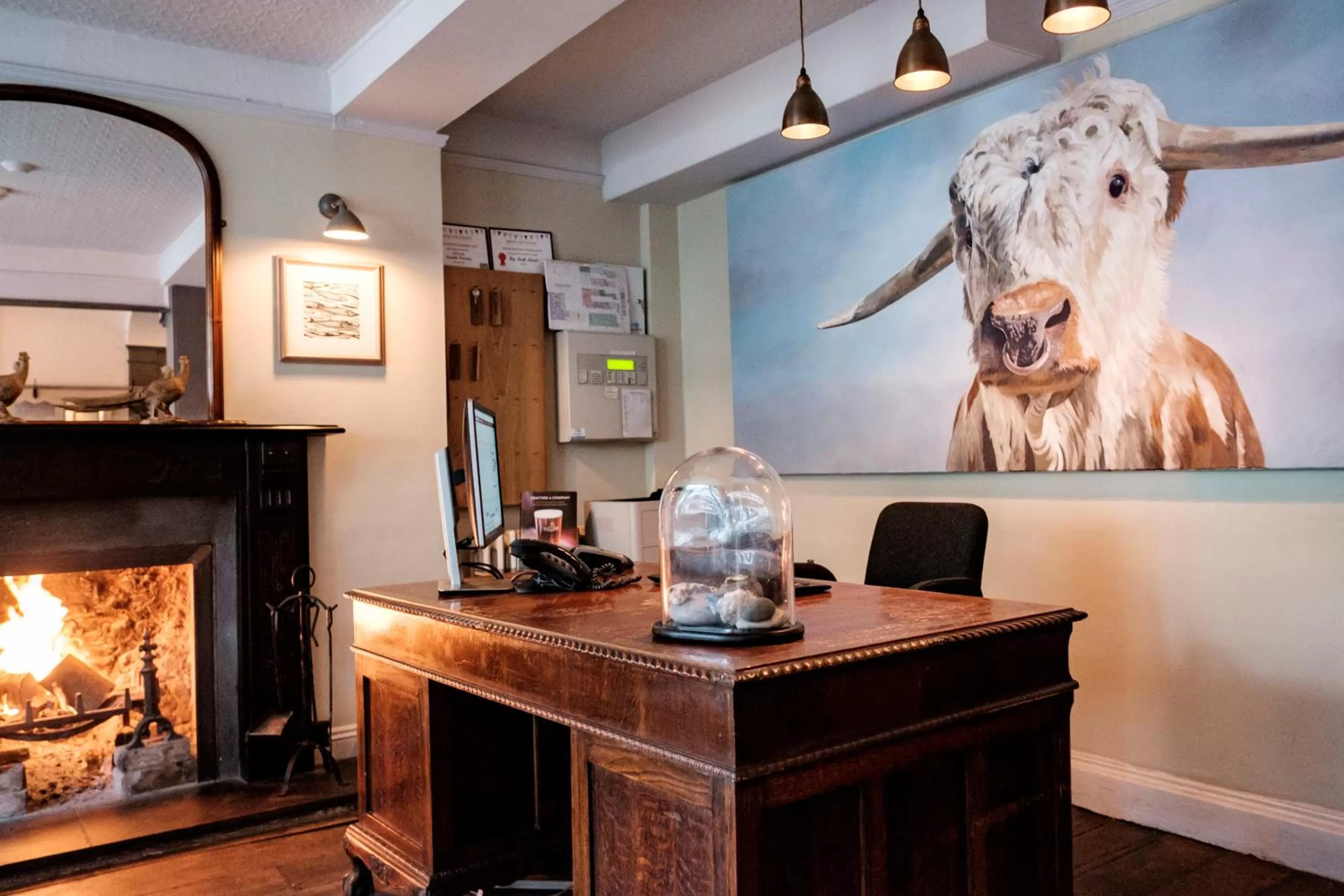 Lobby or reception in The Bull Hotel