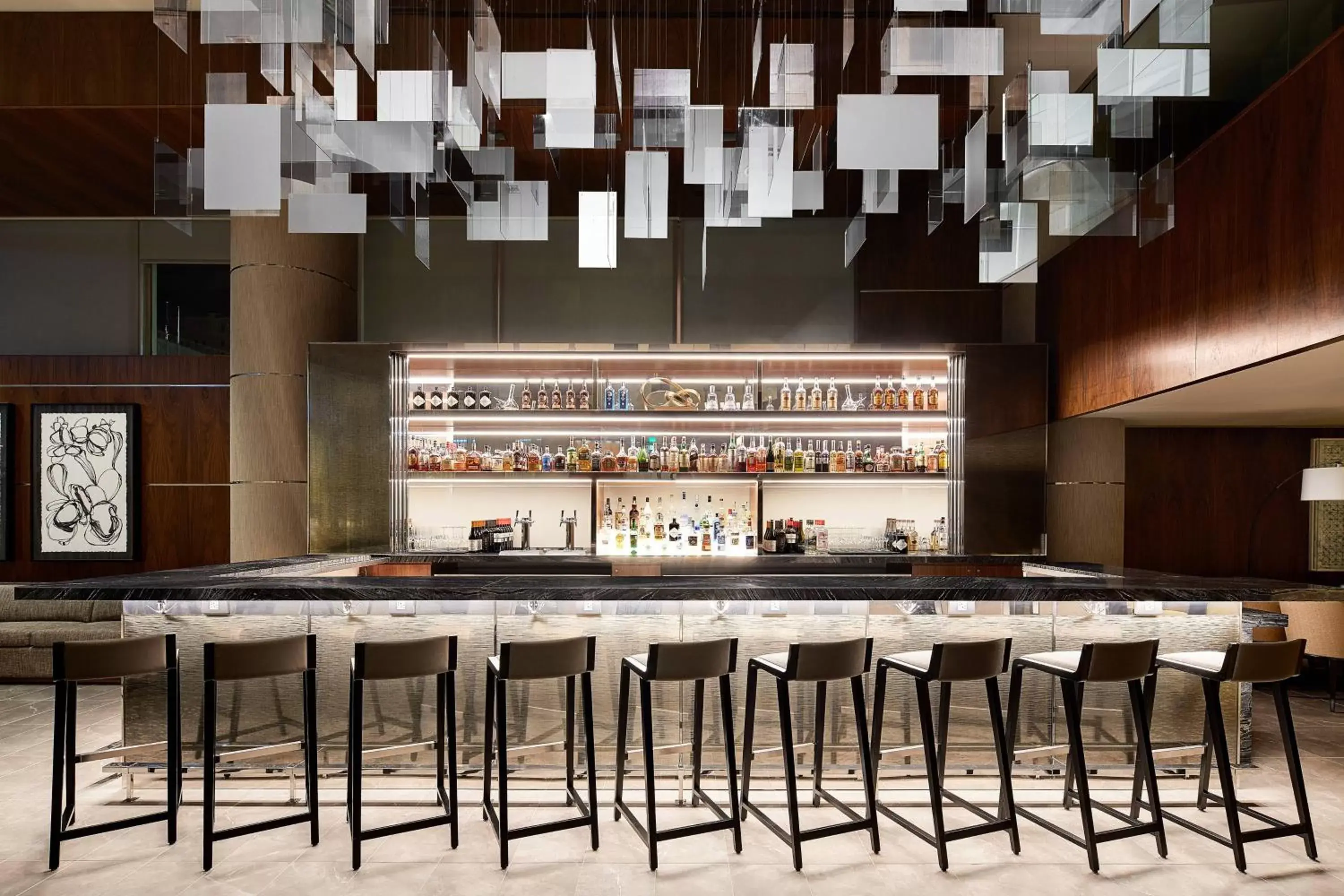 Lounge or bar, Lounge/Bar in AC Hotel by Marriott Dallas Downtown