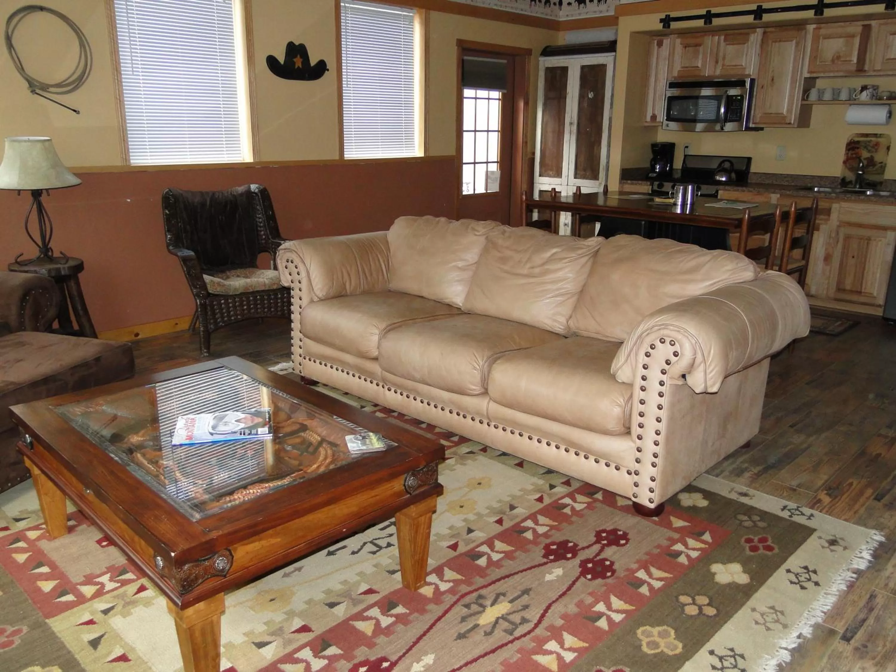 Seating area in Cowboy's Lodge