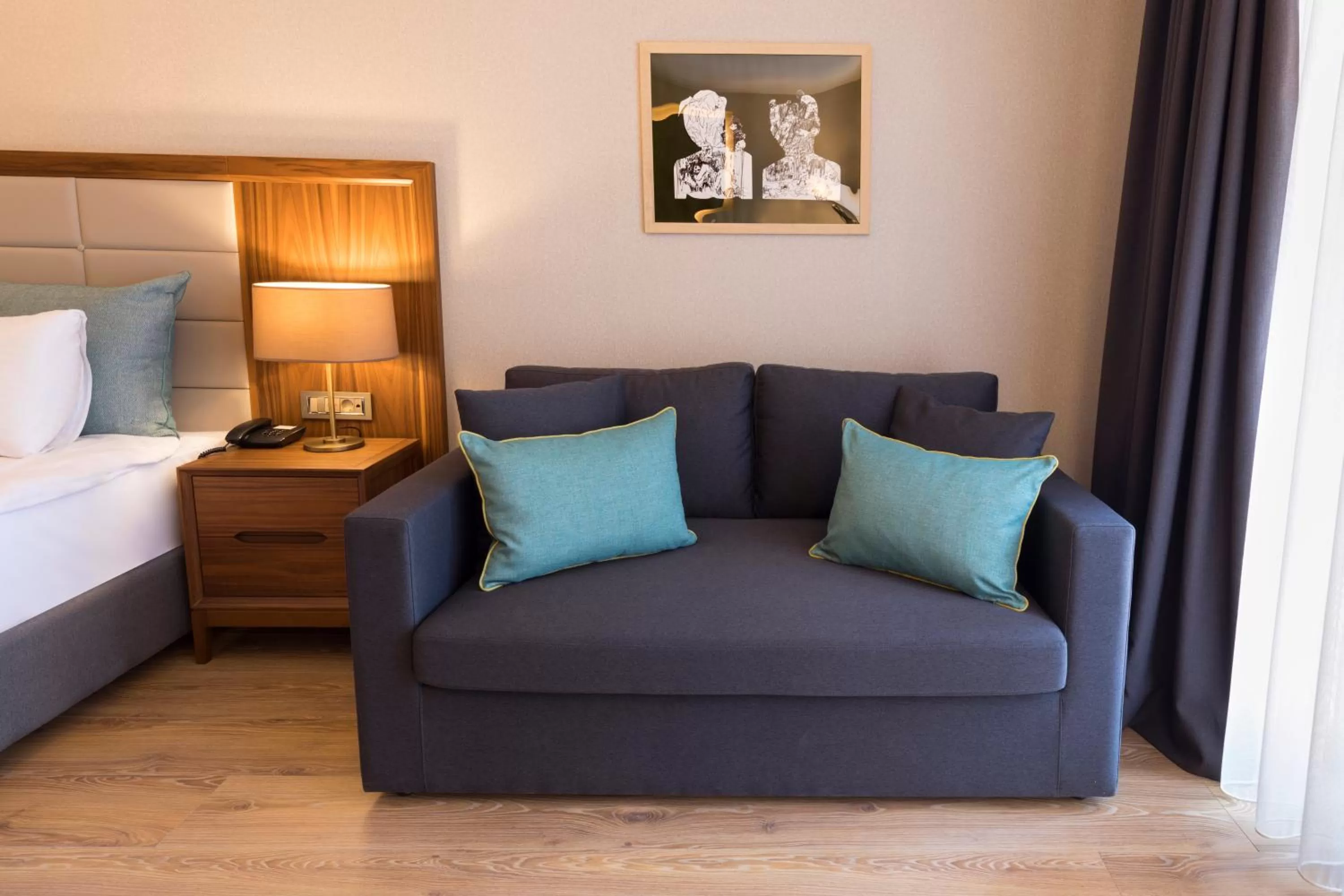 Seating area, Bed in Endless Art Hotel-Special Category