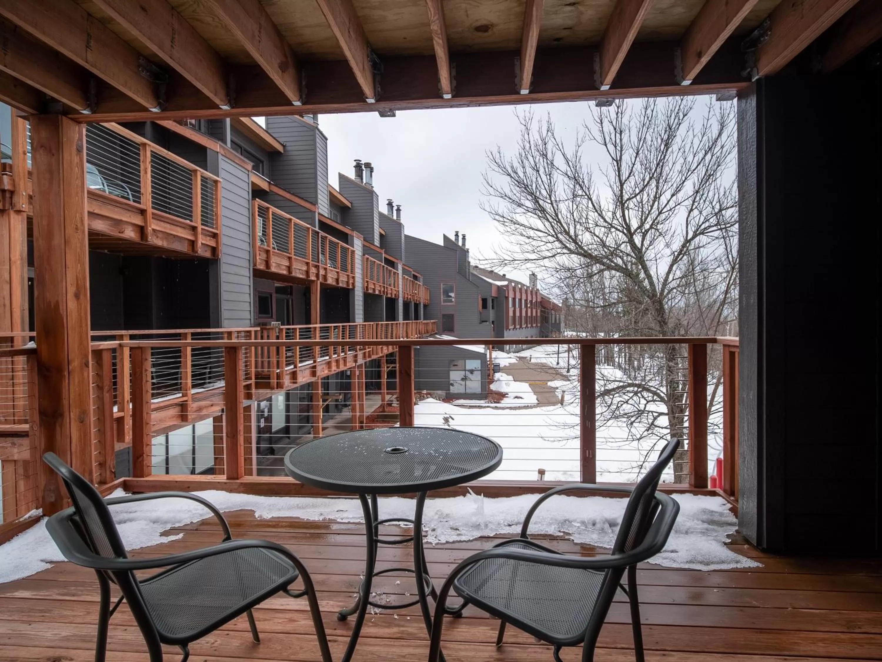 Patio in Caribou Highlands Lodge