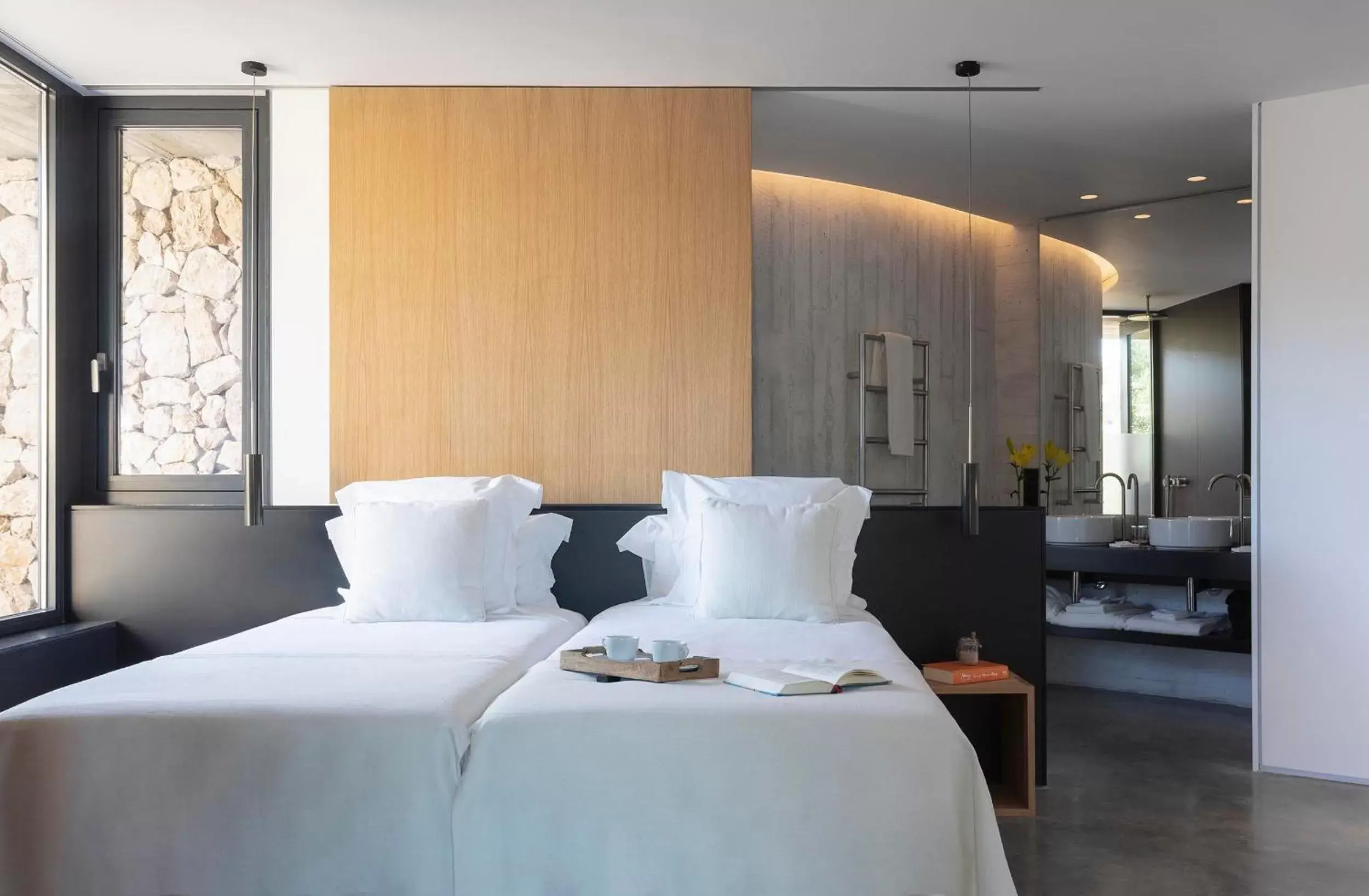 Bedroom, Bed in Son Brull Hotel & Spa - Relais & Chateaux Bedroom, Bed in Son Brull Hotel & Spa - Relais & Chateaux