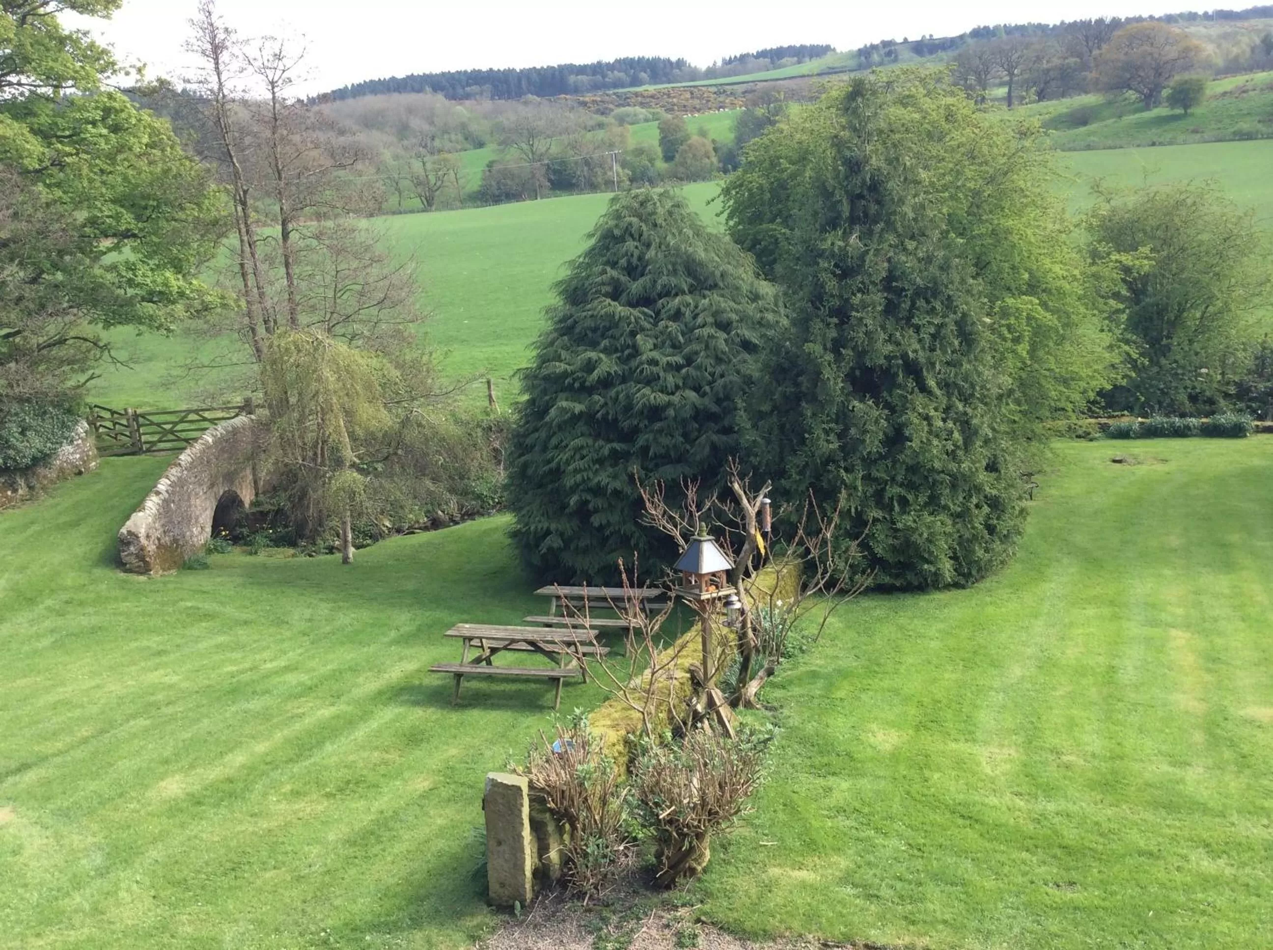 Garden in Whashton Springs Farmhouse B&B