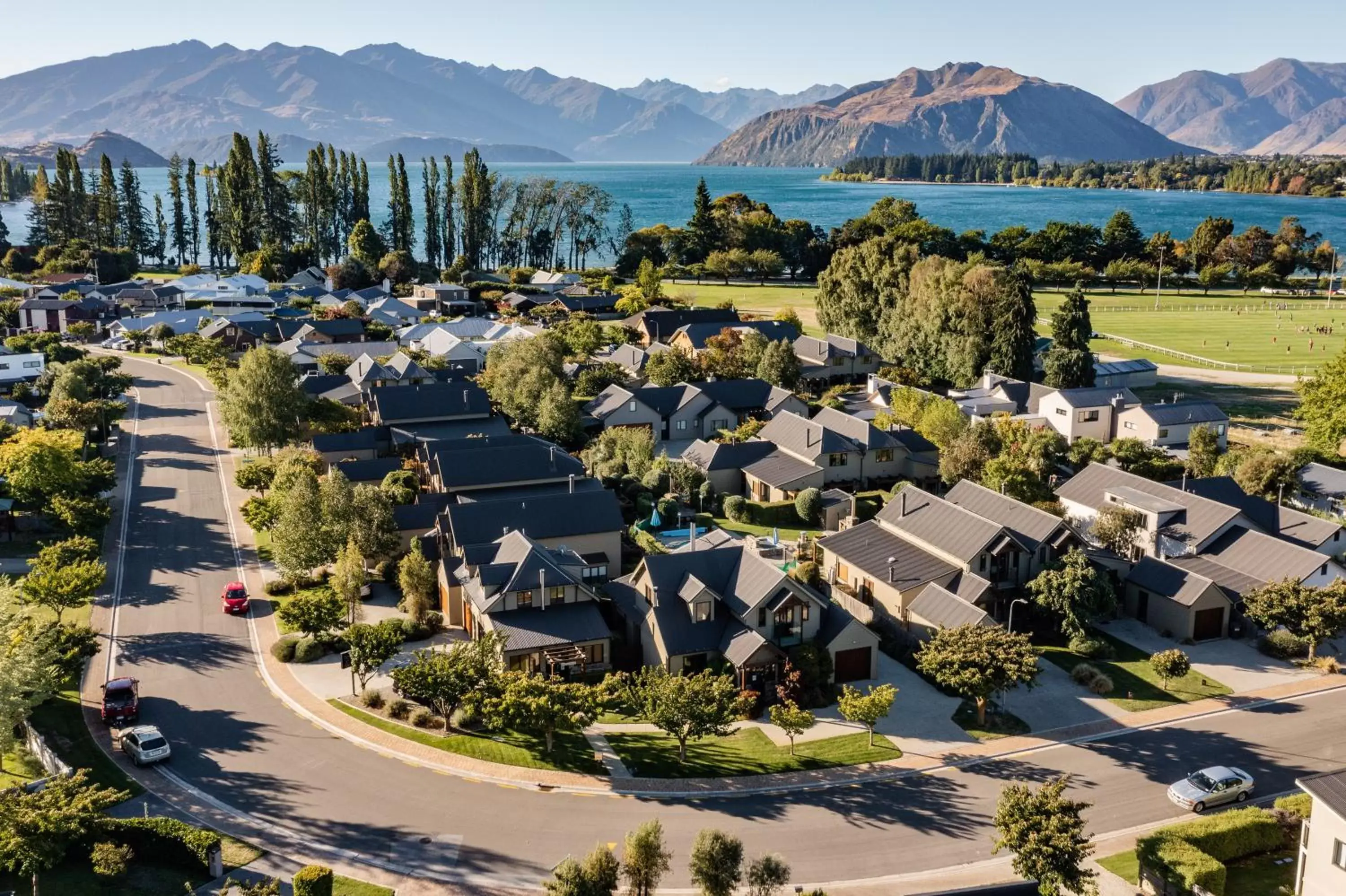 Bird's-eye View in Wanaka Luxury Apartments