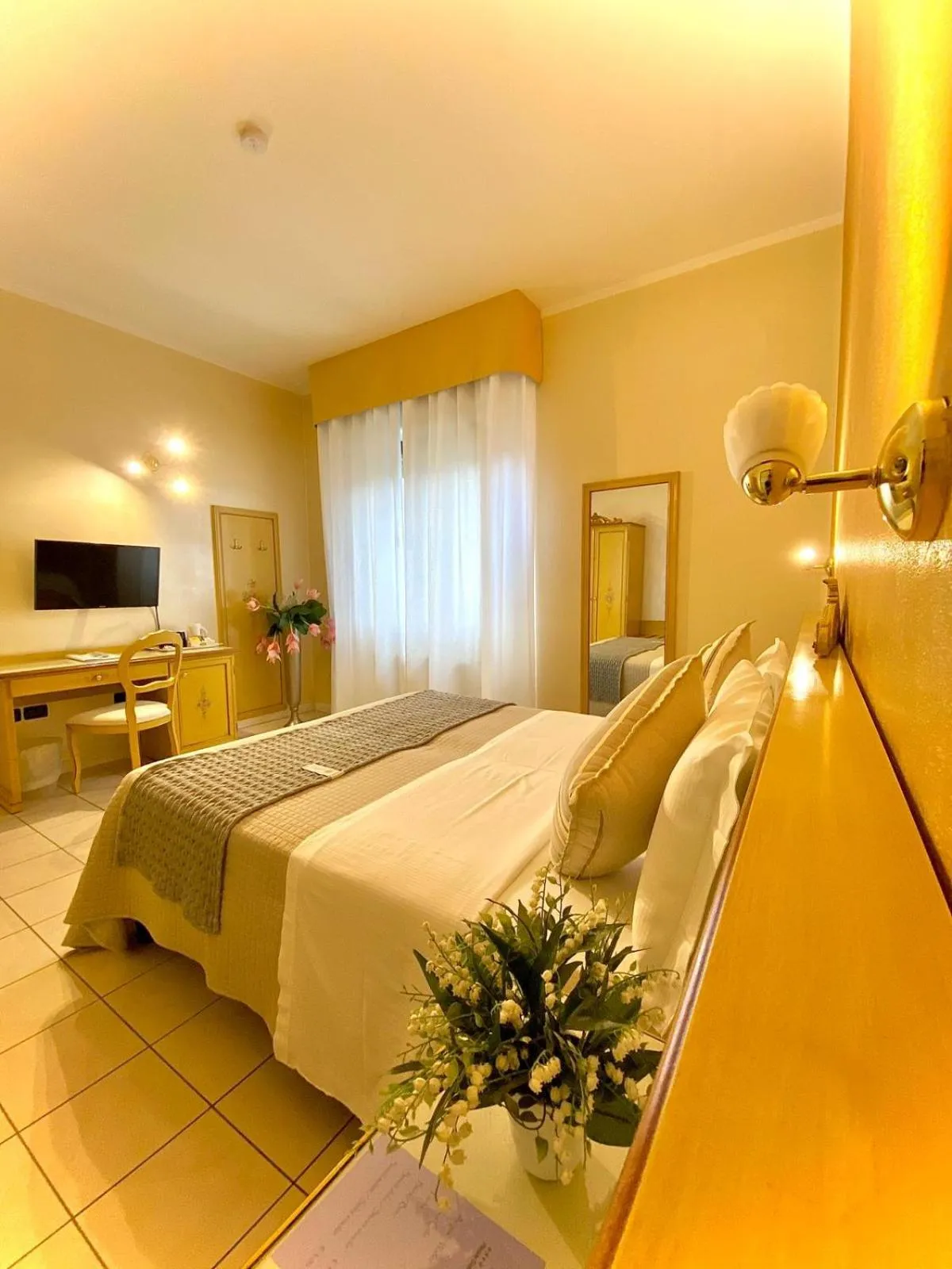 Bed in Piccolo Hotel Nogara