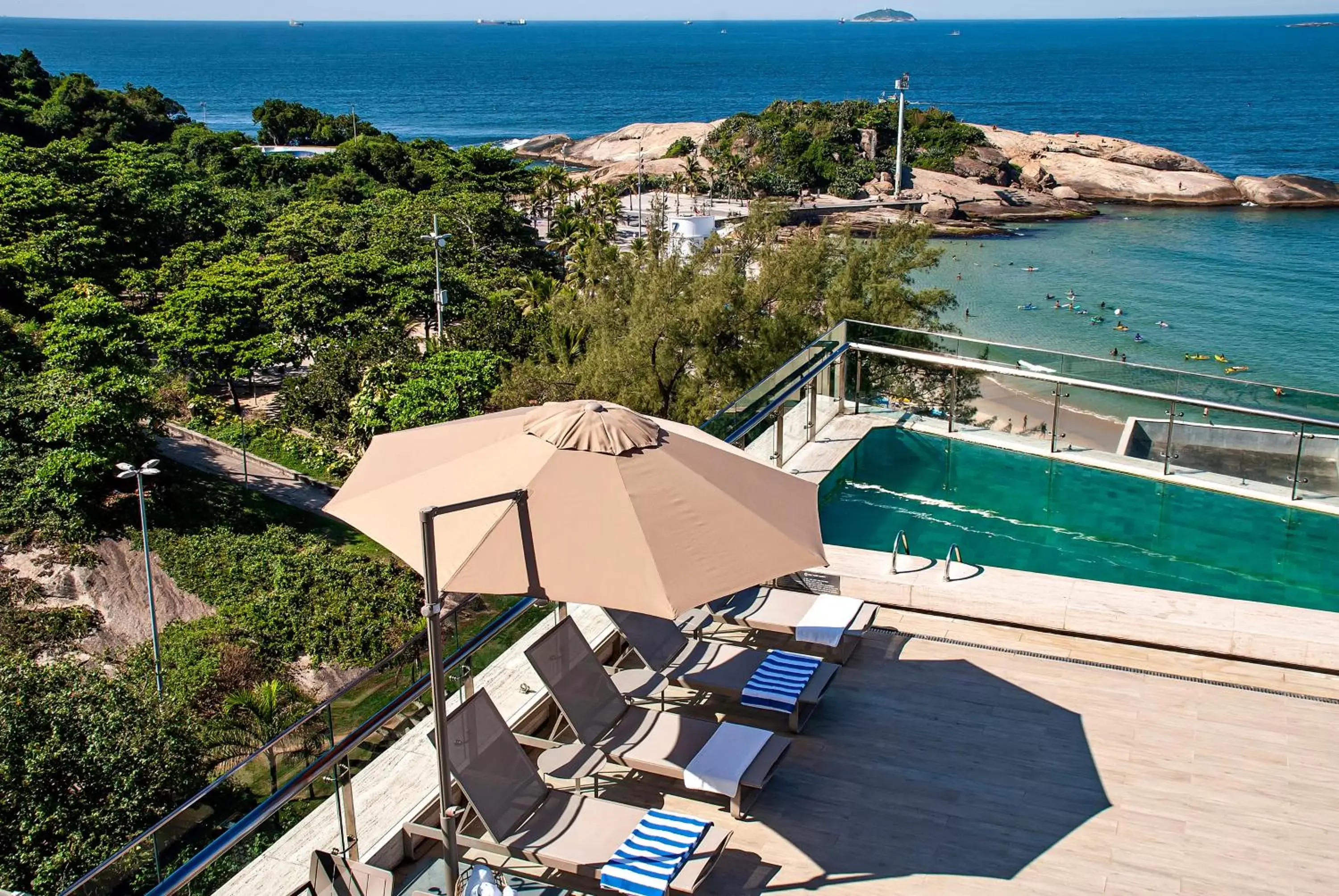 Bird's eye view, Pool View in Arena Ipanema Hotel