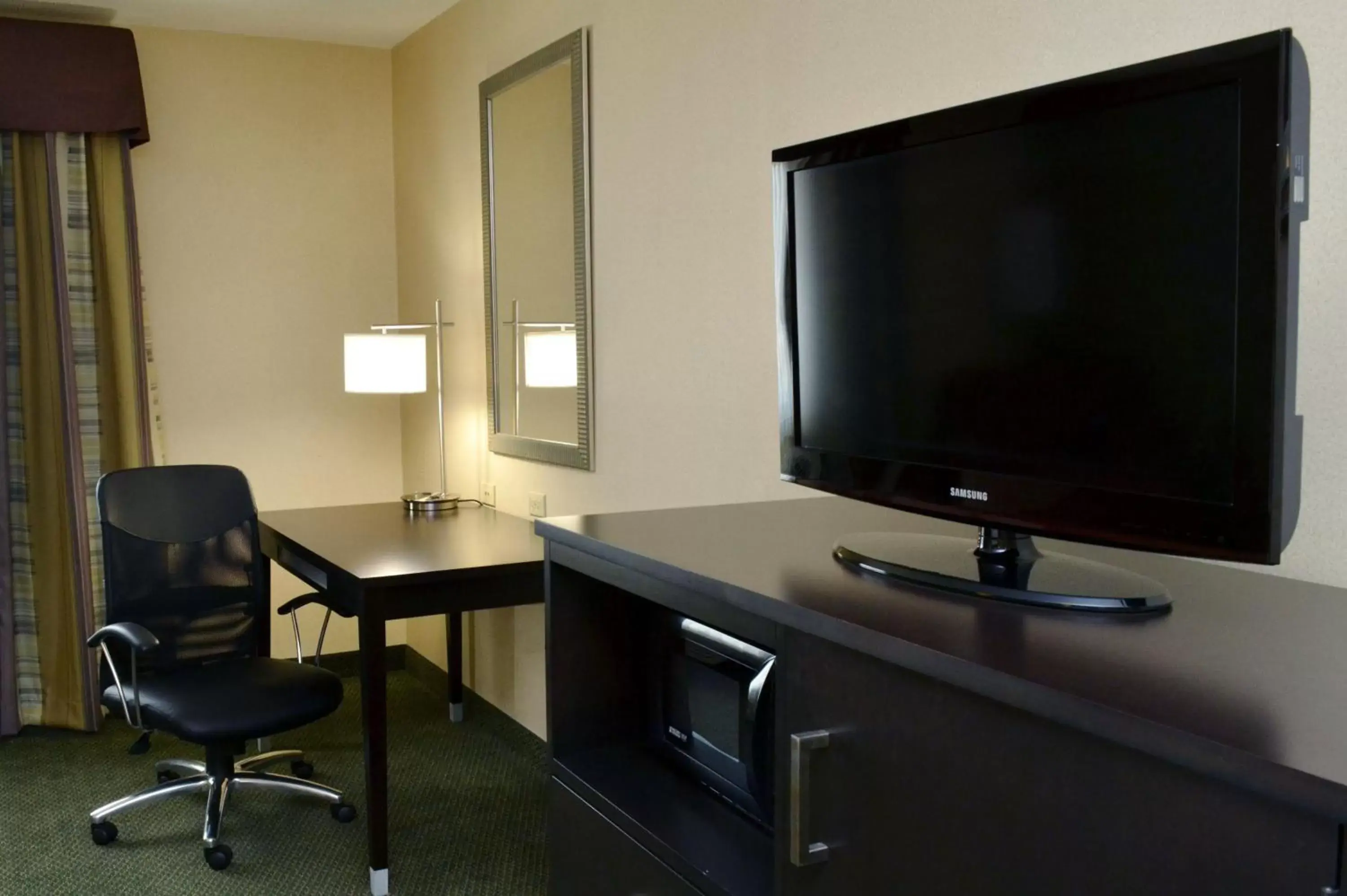 TV/Entertainment Center in Holiday Inn Express Hotel & Suites Center Township, an IHG Hotel