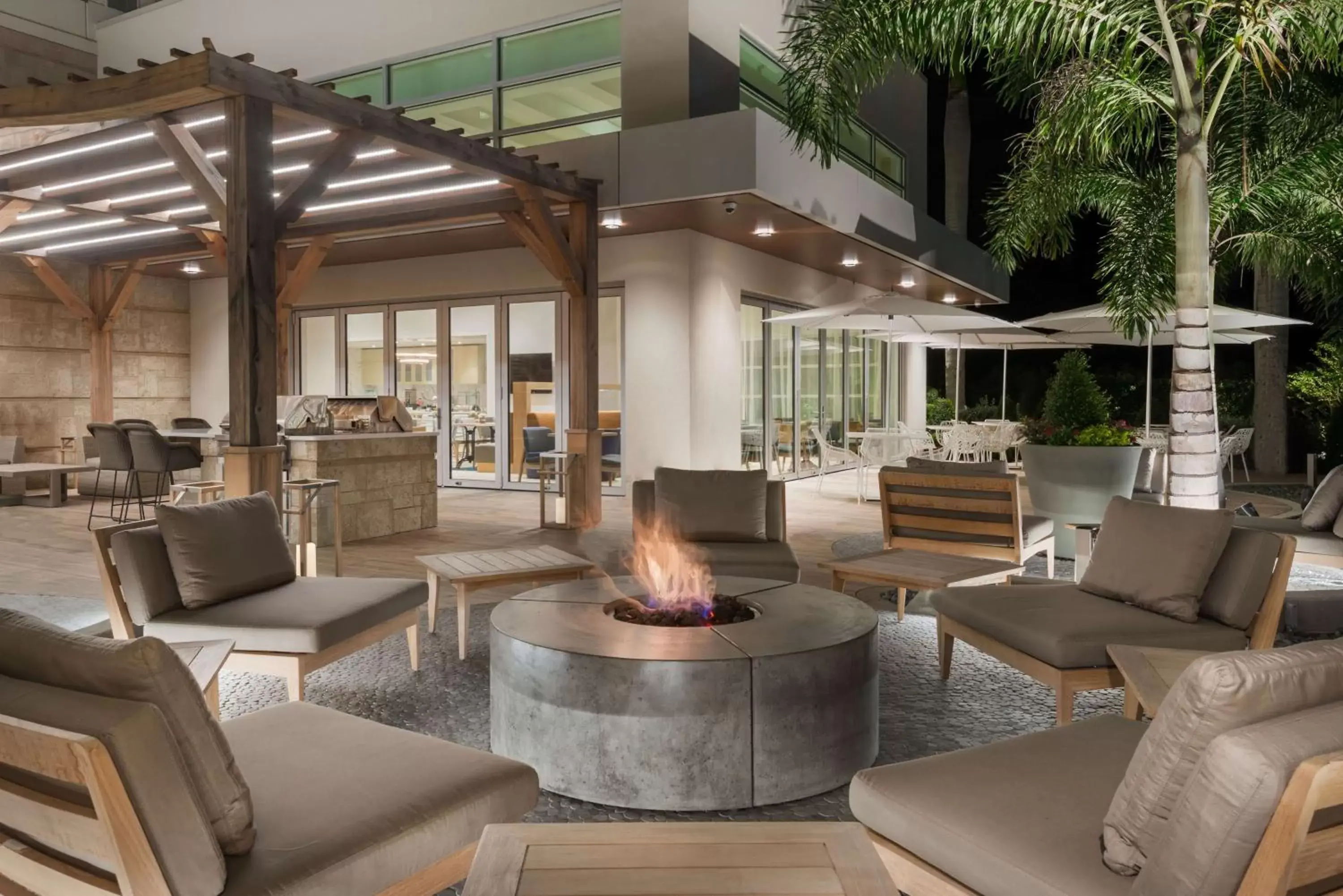 Patio, Lobby/Reception in Homewood Suites by Hilton Sarasota-Lakewood Ranch