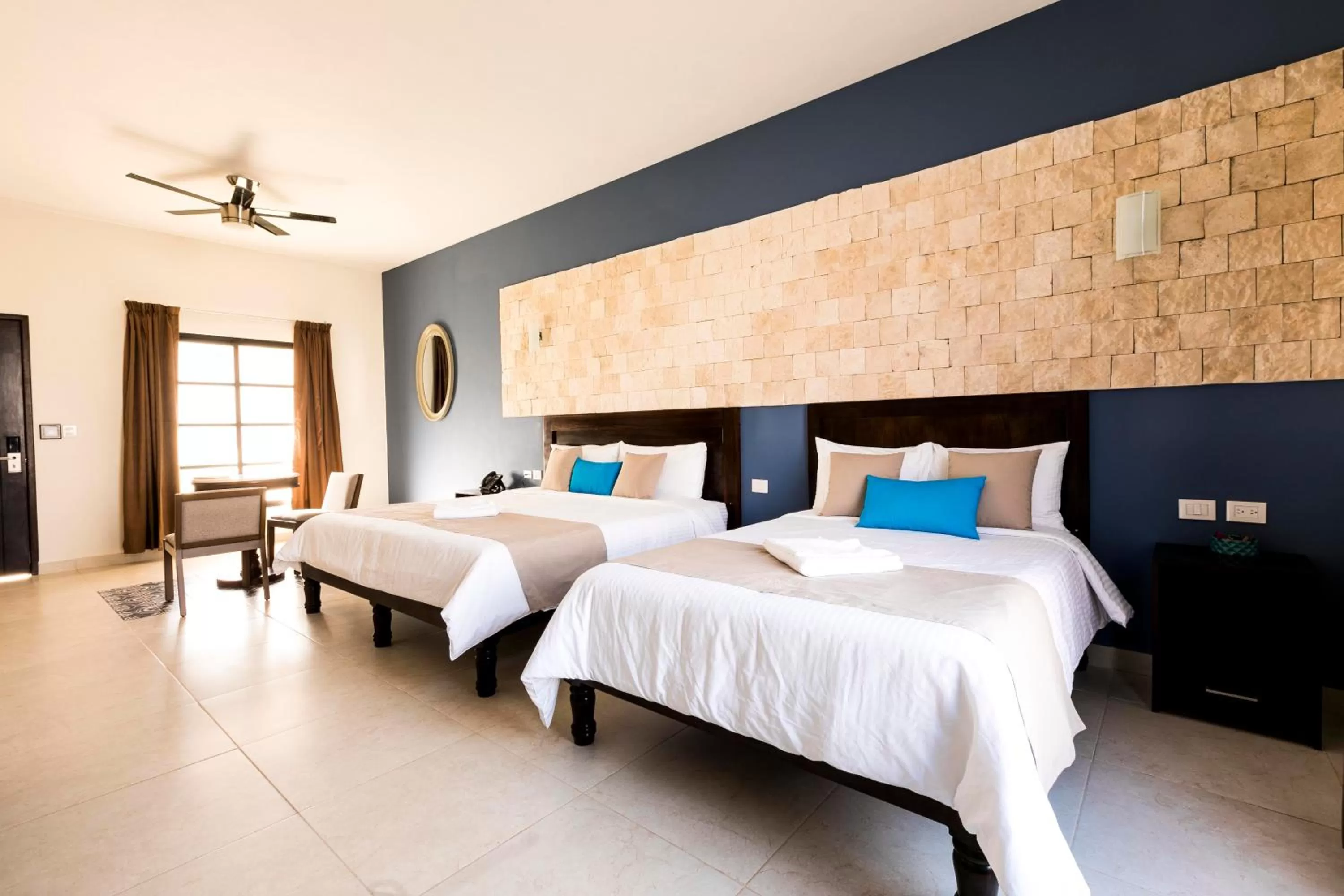 Photo of the whole room, Bed in Hotel Los Frailes, Valladolid, Yucatán