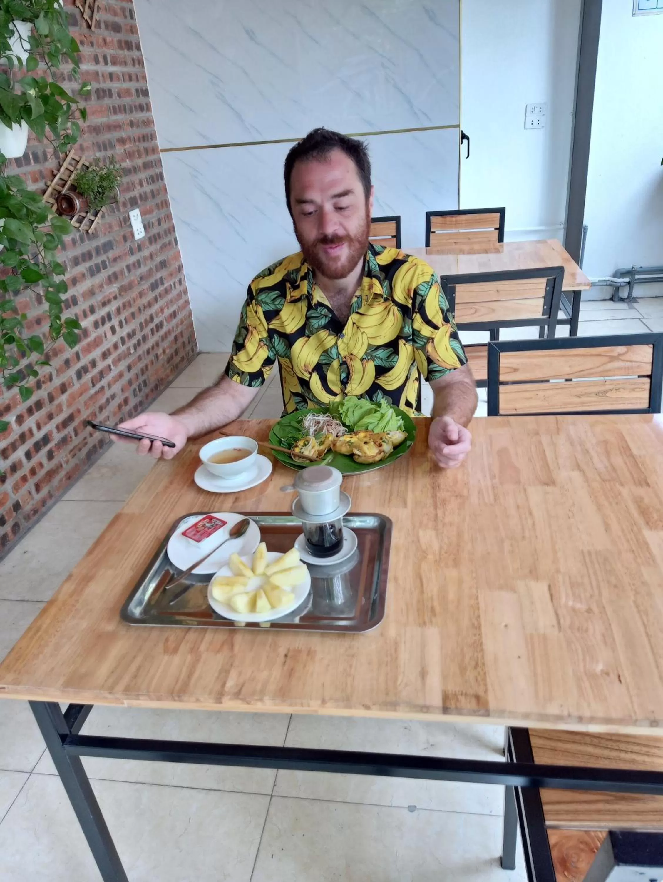 Continental breakfast in Green Space Homestay