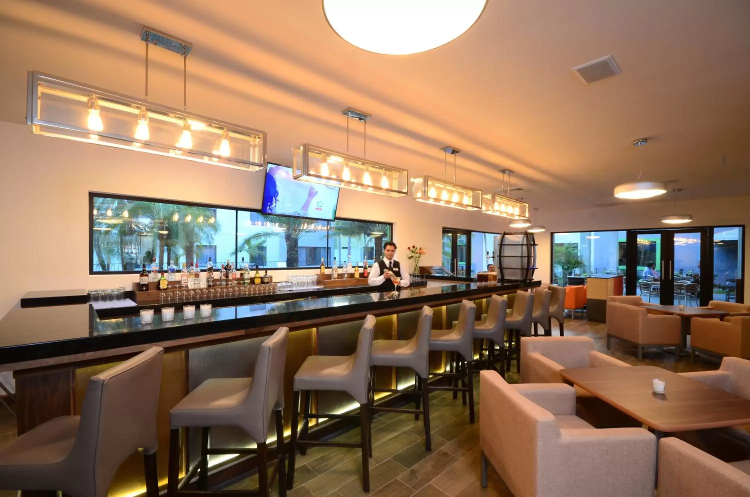 Lounge or bar, Restaurant/Places to Eat in Holiday Inn Tampico-Altamira, an IHG Hotel