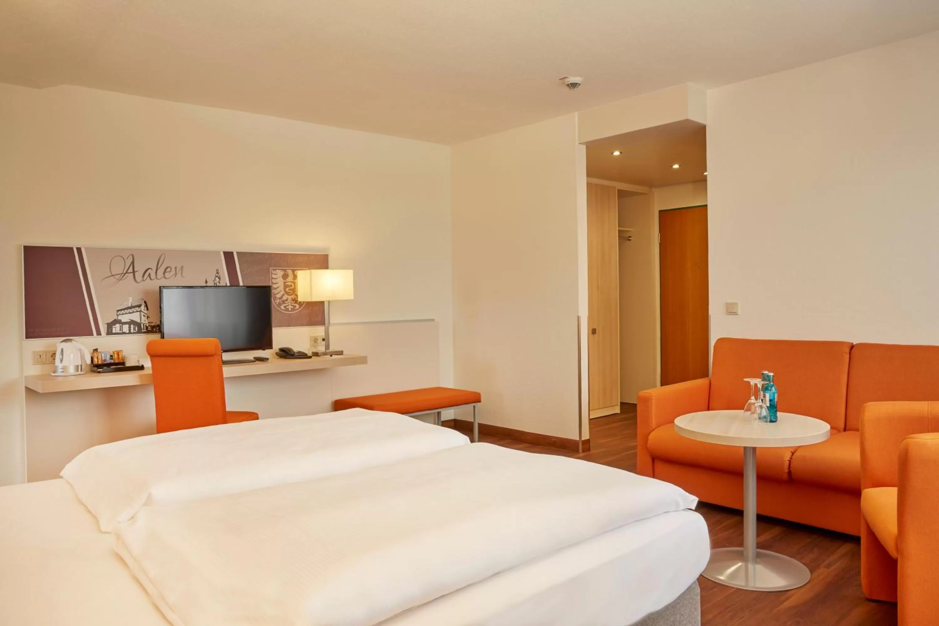 Decorative detail, Bed in H+ Hotel Limes Thermen Aalen