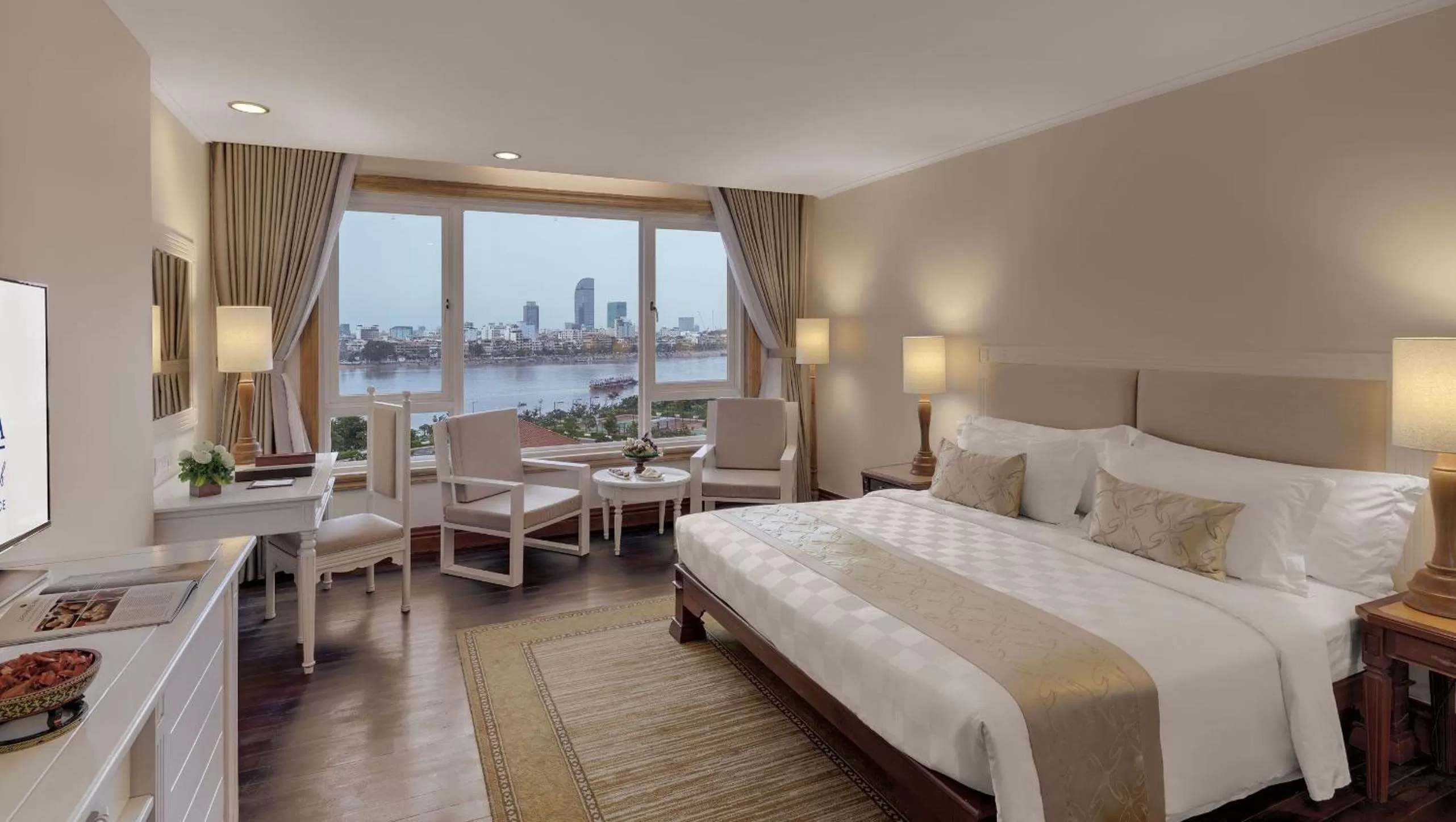 Bed in Sokha Phnom Penh Hotel