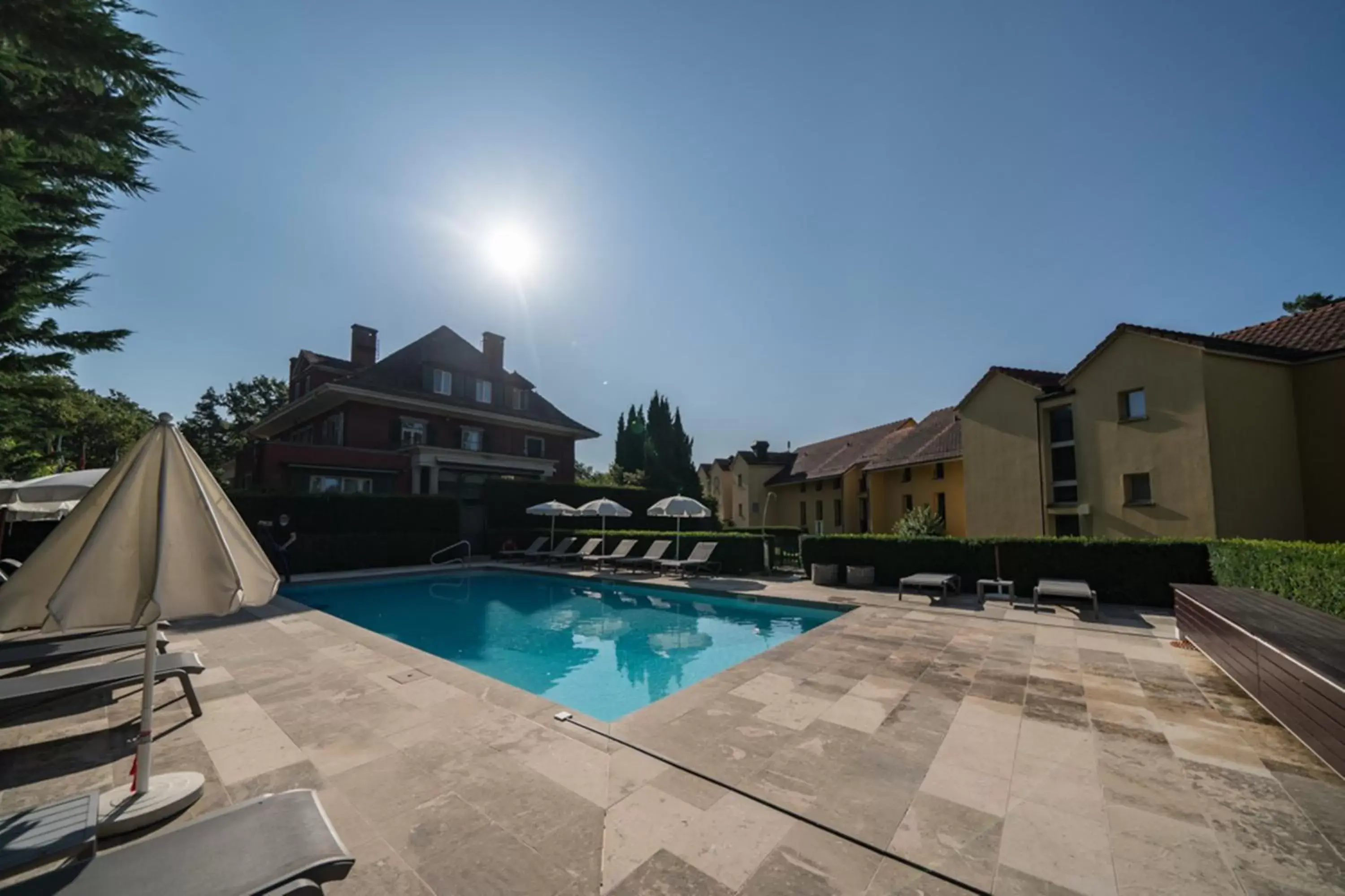 Pool view, Swimming Pool in Hotel La Barcarolle