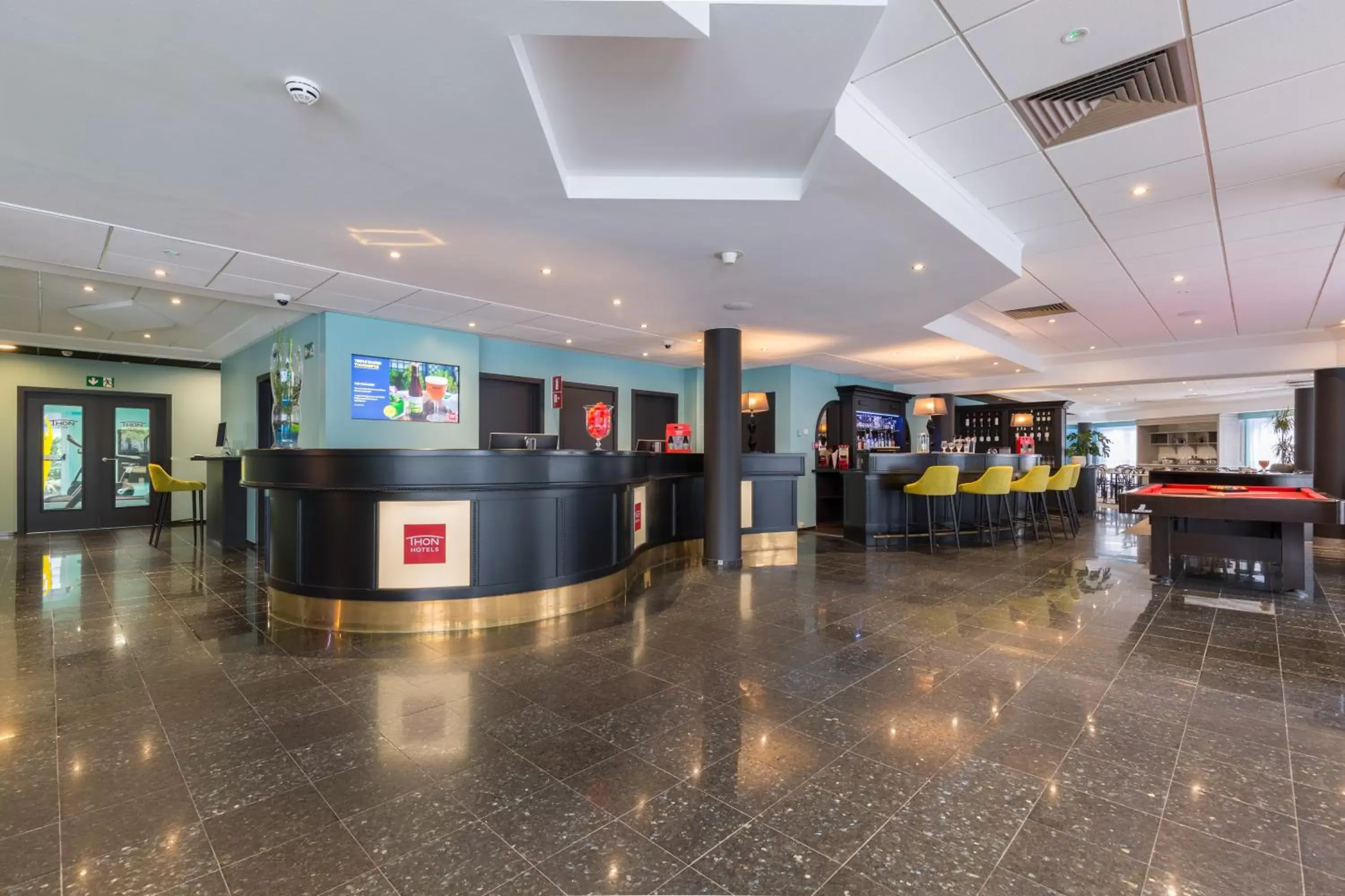 Lobby or reception in Thon Hotel Brussels Airport