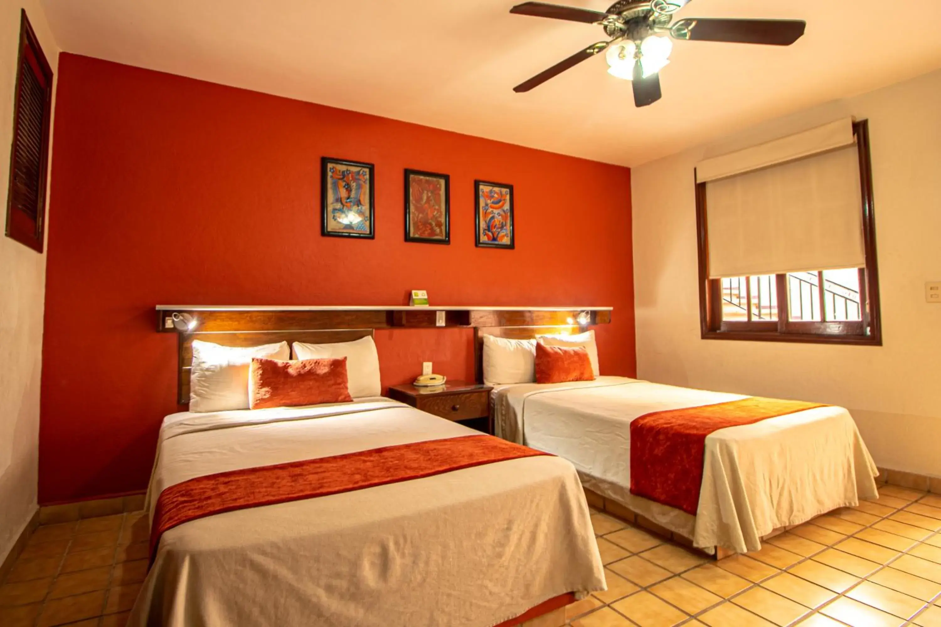 Bed in Villas del Sol Hotel & Bungalows