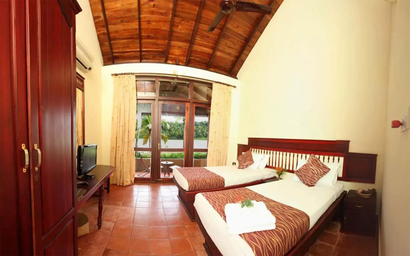 Lake view room with Private Terrace in Fragrant Nature Backwater Resort & Ayurveda Spa Kollam