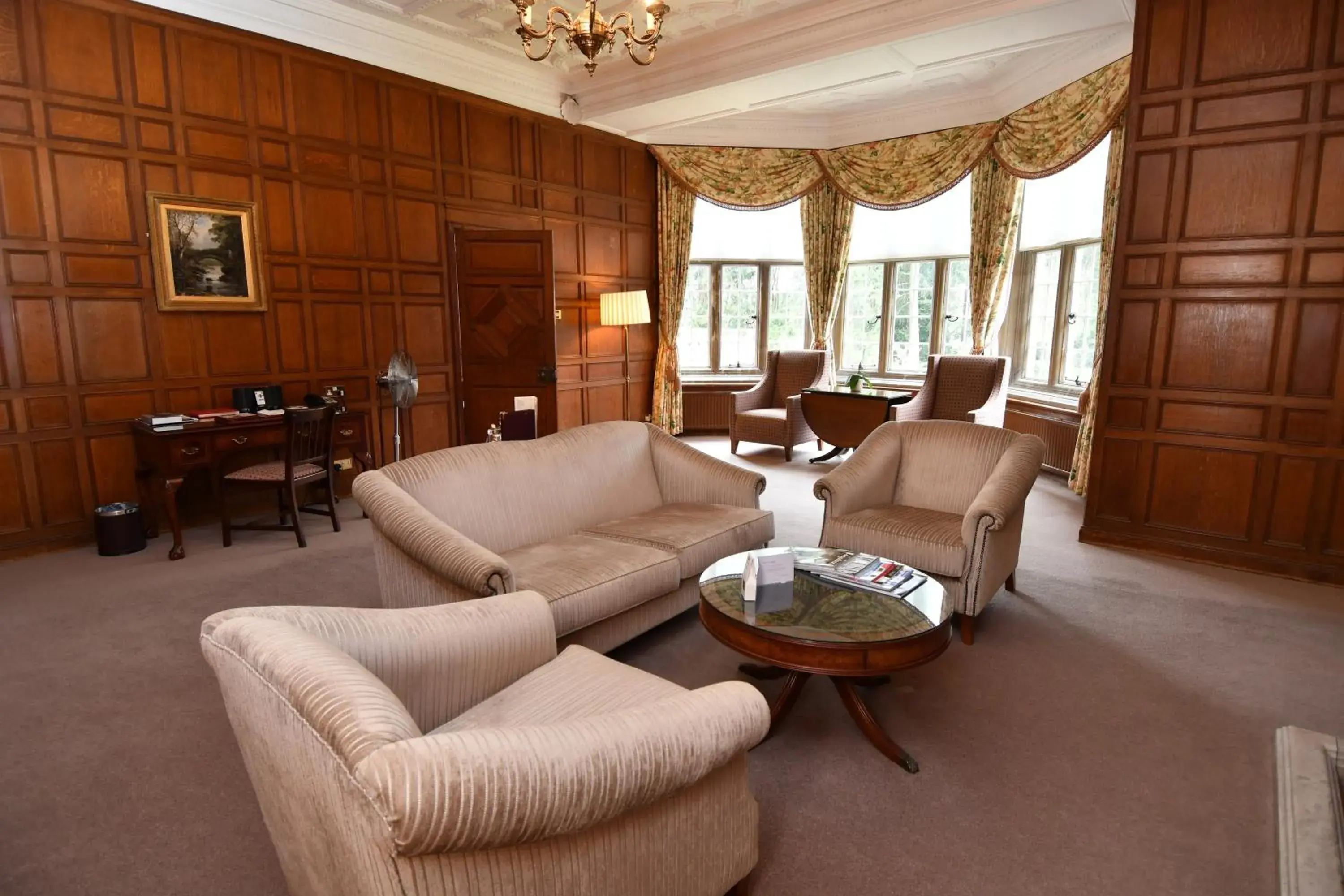 Living room, Seating Area in Tylney Hall Hotel