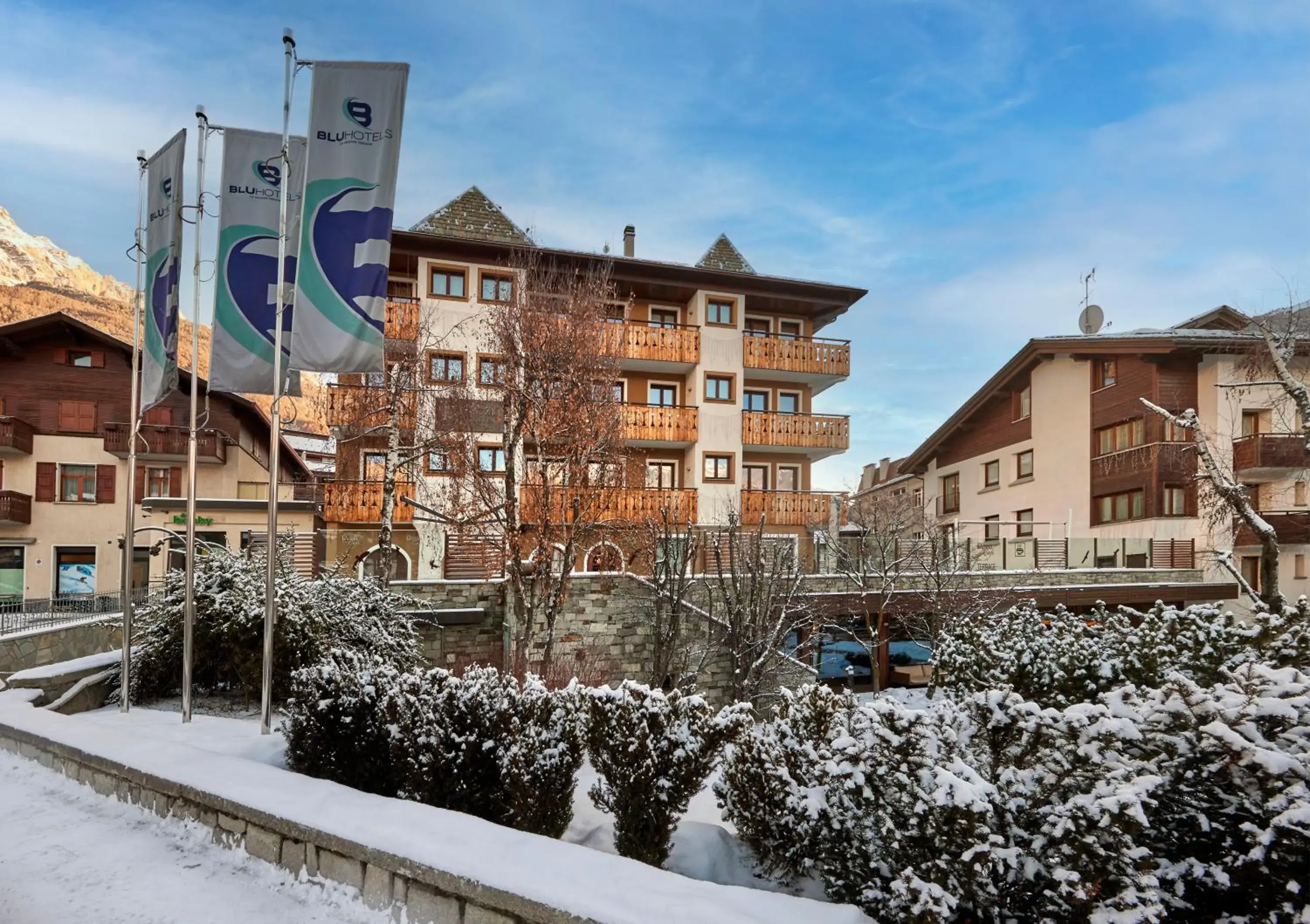 Property Building in Rezia Hotel Bormio