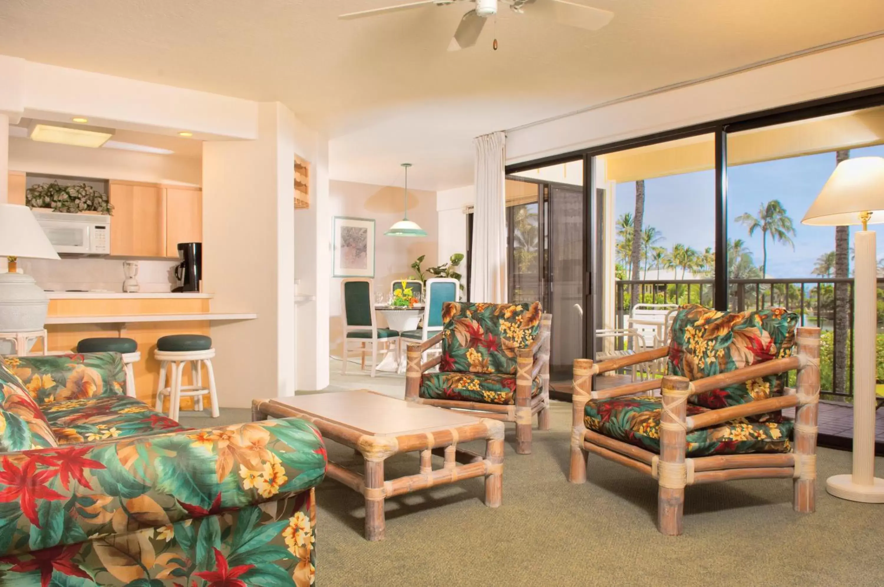 Living room in Kauai Beach Villas Living room in Kauai Beach Villas