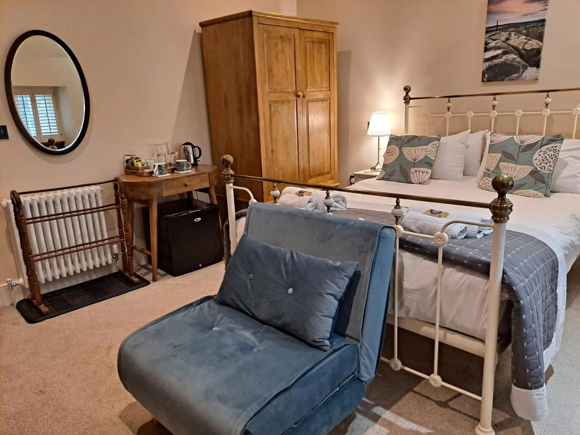 Bedroom, Bed in Robin Hood Farm B&B