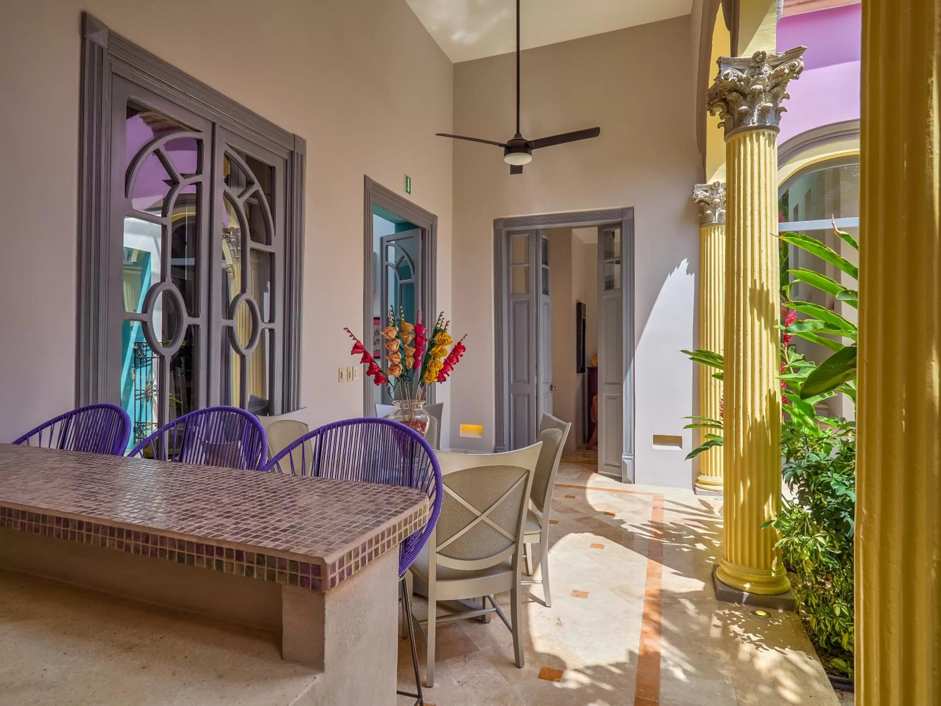 Seating Area in Casona 66 Merida Boutique Hotel