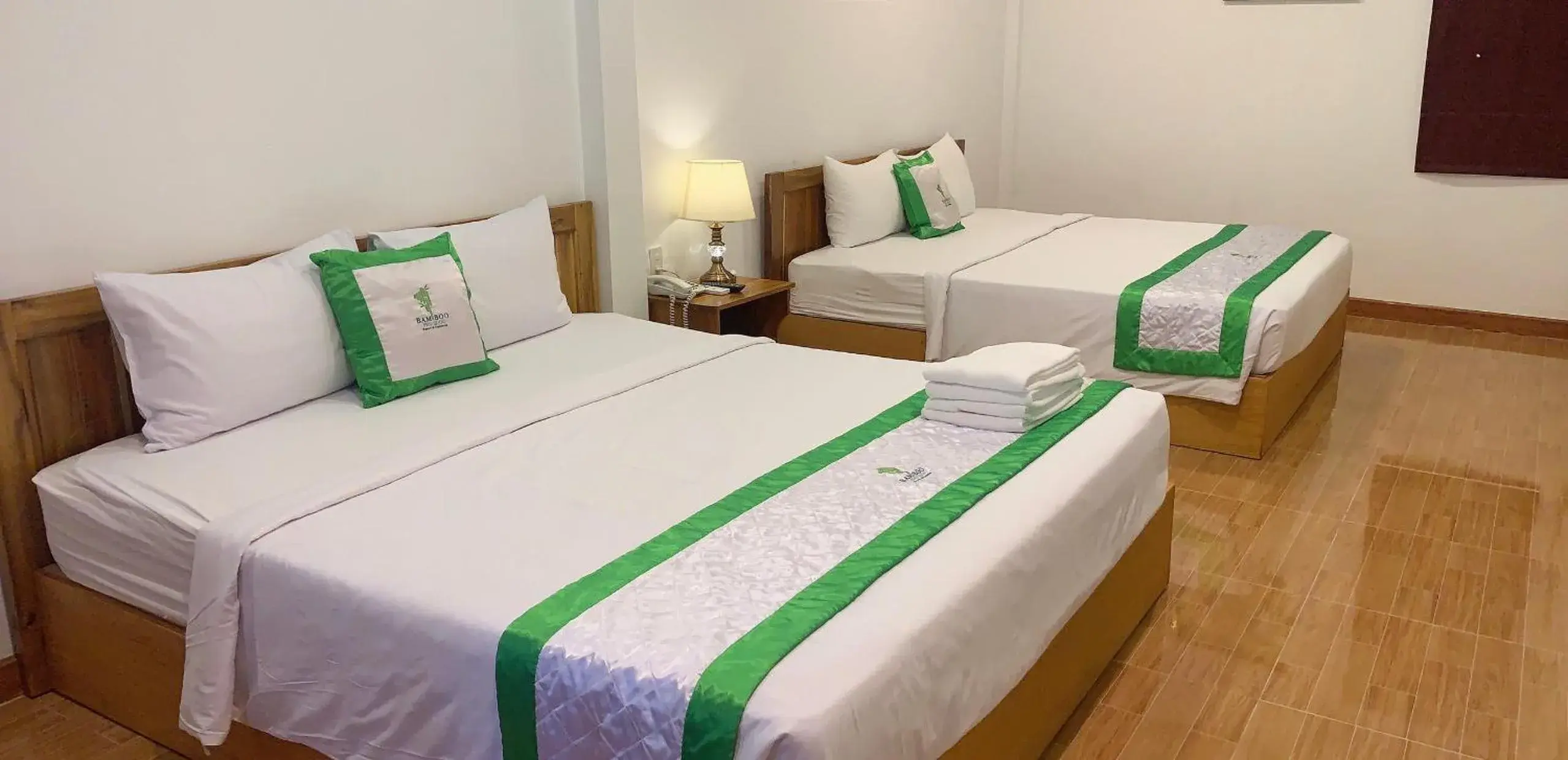 Bed in Bamboo Resort Phu Quoc