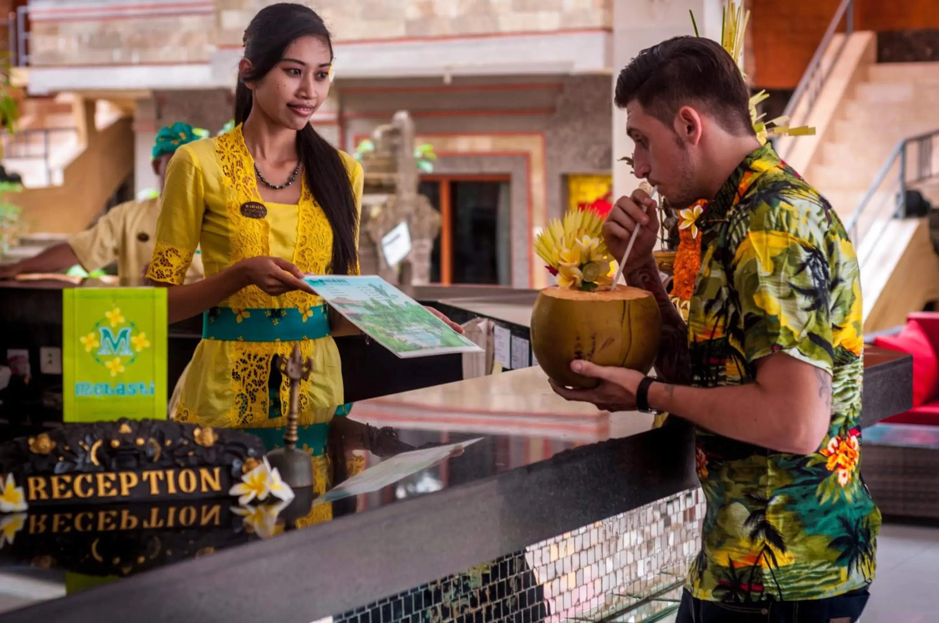 Lobby or reception in Melasti Kuta Bungalows & Spa