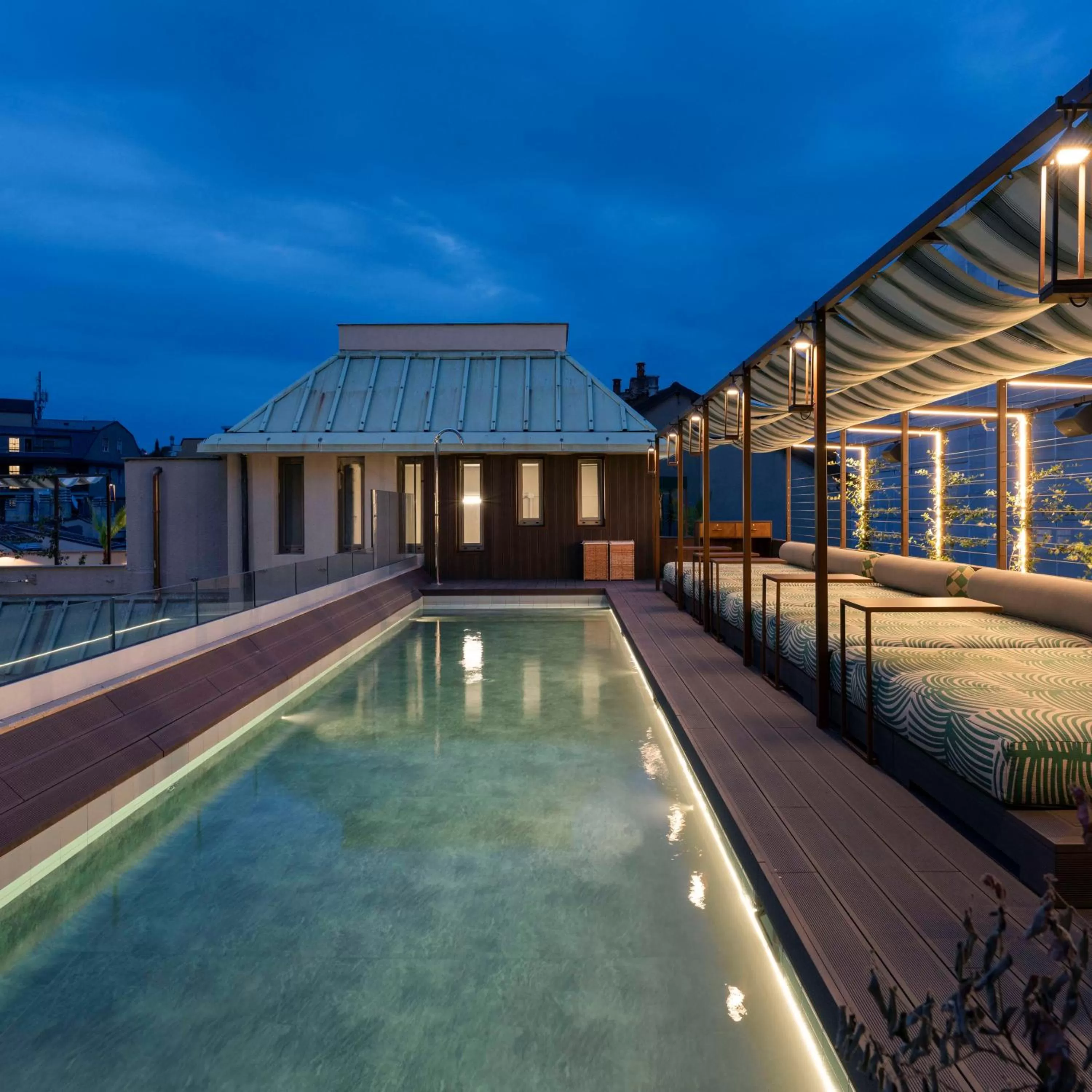 Pool view in Radisson Collection Hotel, Santa Sofia Milan