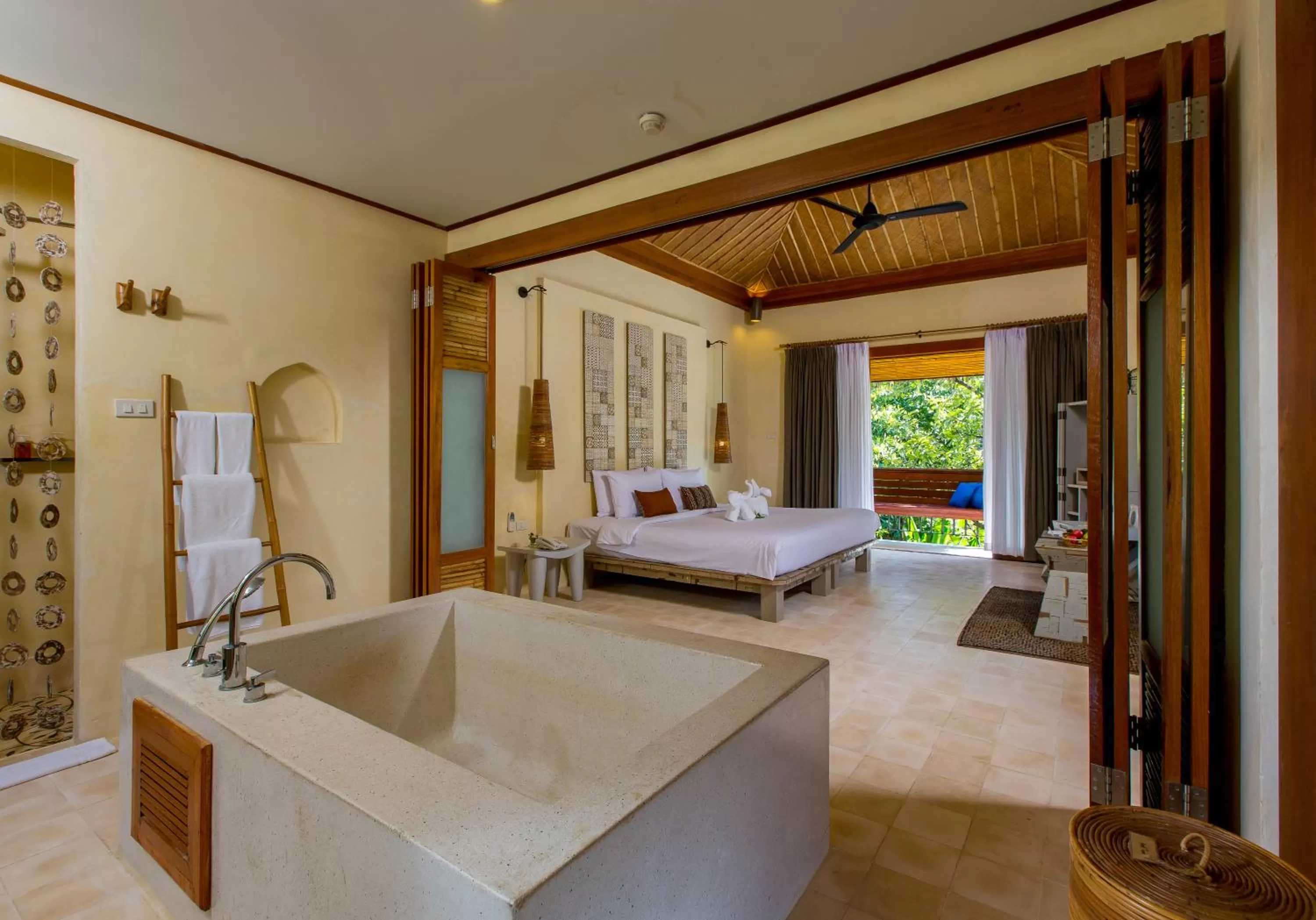 Bathroom, Bed in Bangsak Village - Adults Only - SHA Extra Plus