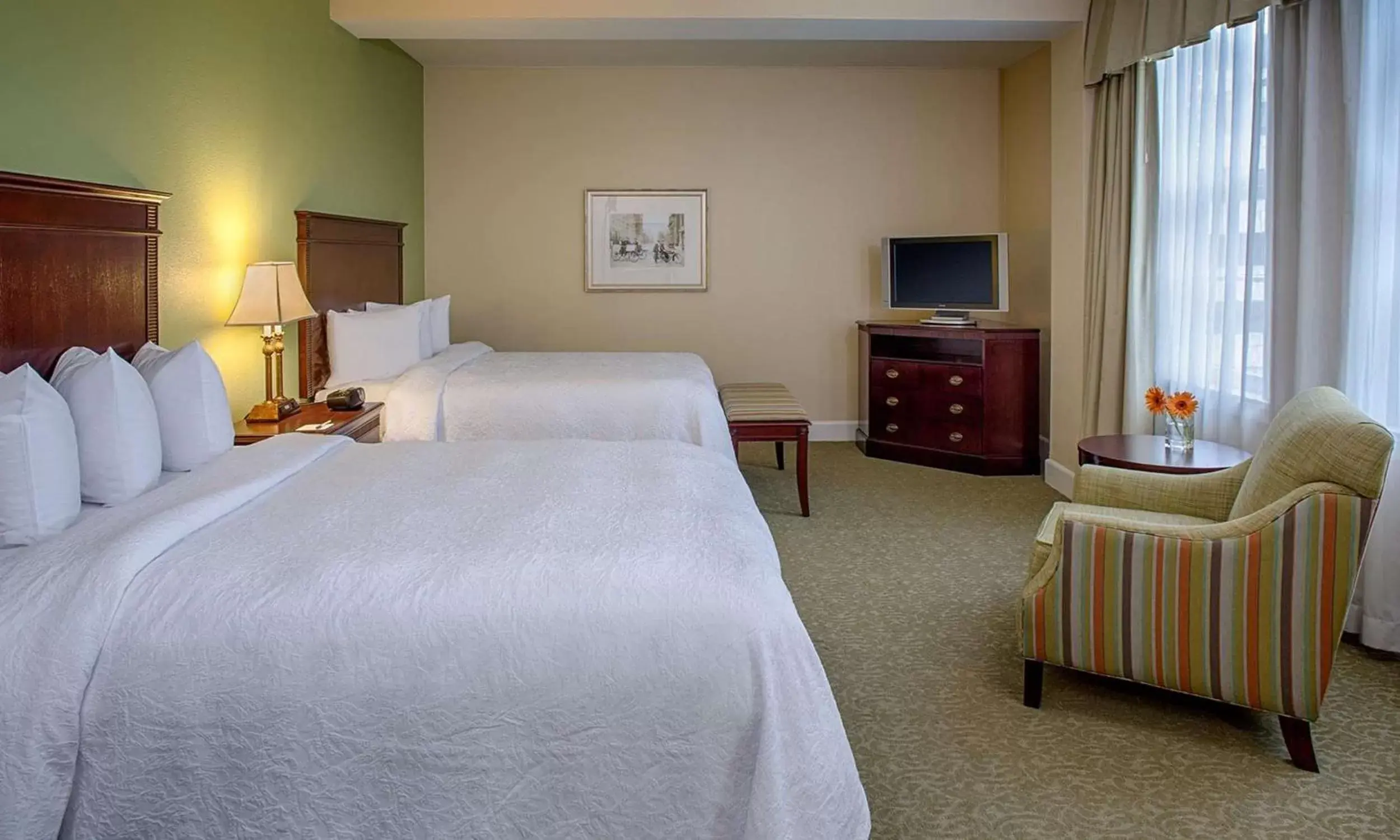 Room with Two Queen Beds - Non-Smoking in Hampton Inn & Suites Birmingham-Downtown-Tutwiler Room with Two Queen Beds - Non-Smoking in Hampton Inn & Suites Birmingham-Downtown-Tutwiler