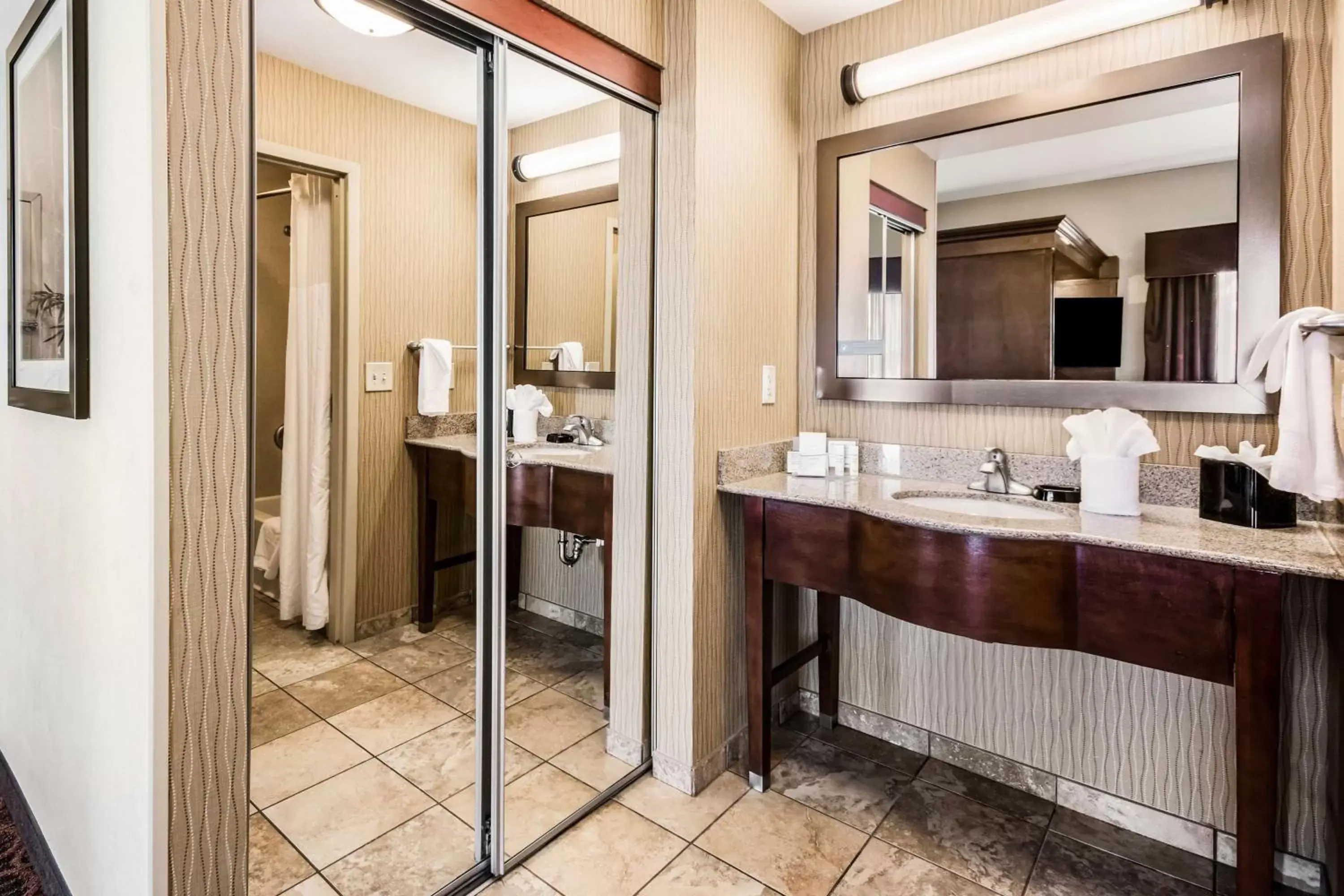 Bathroom in Hampton Inn Derby-Wichita Southeast