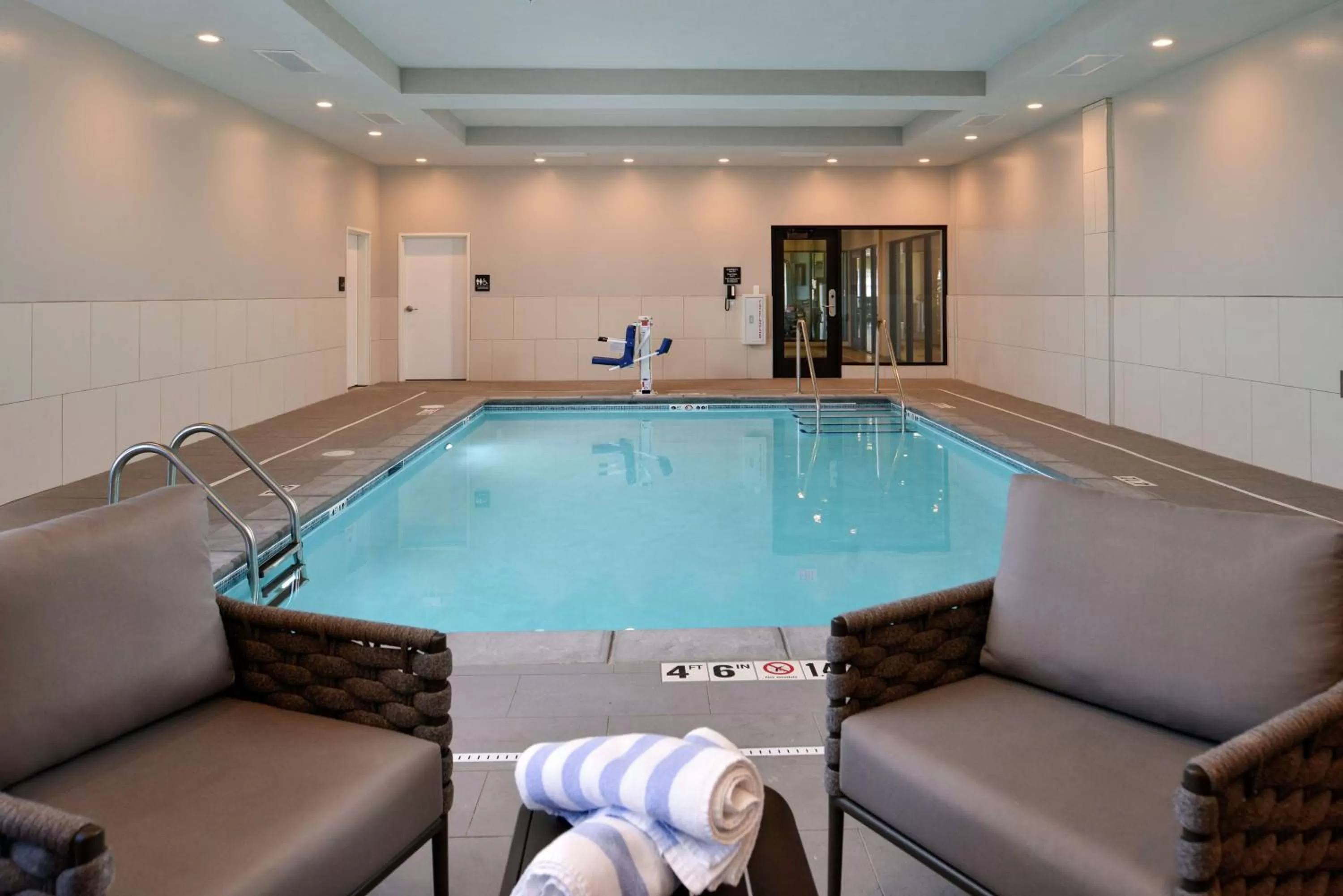 Pool view in Hampton Inn Cedar Falls Downtown, Ia