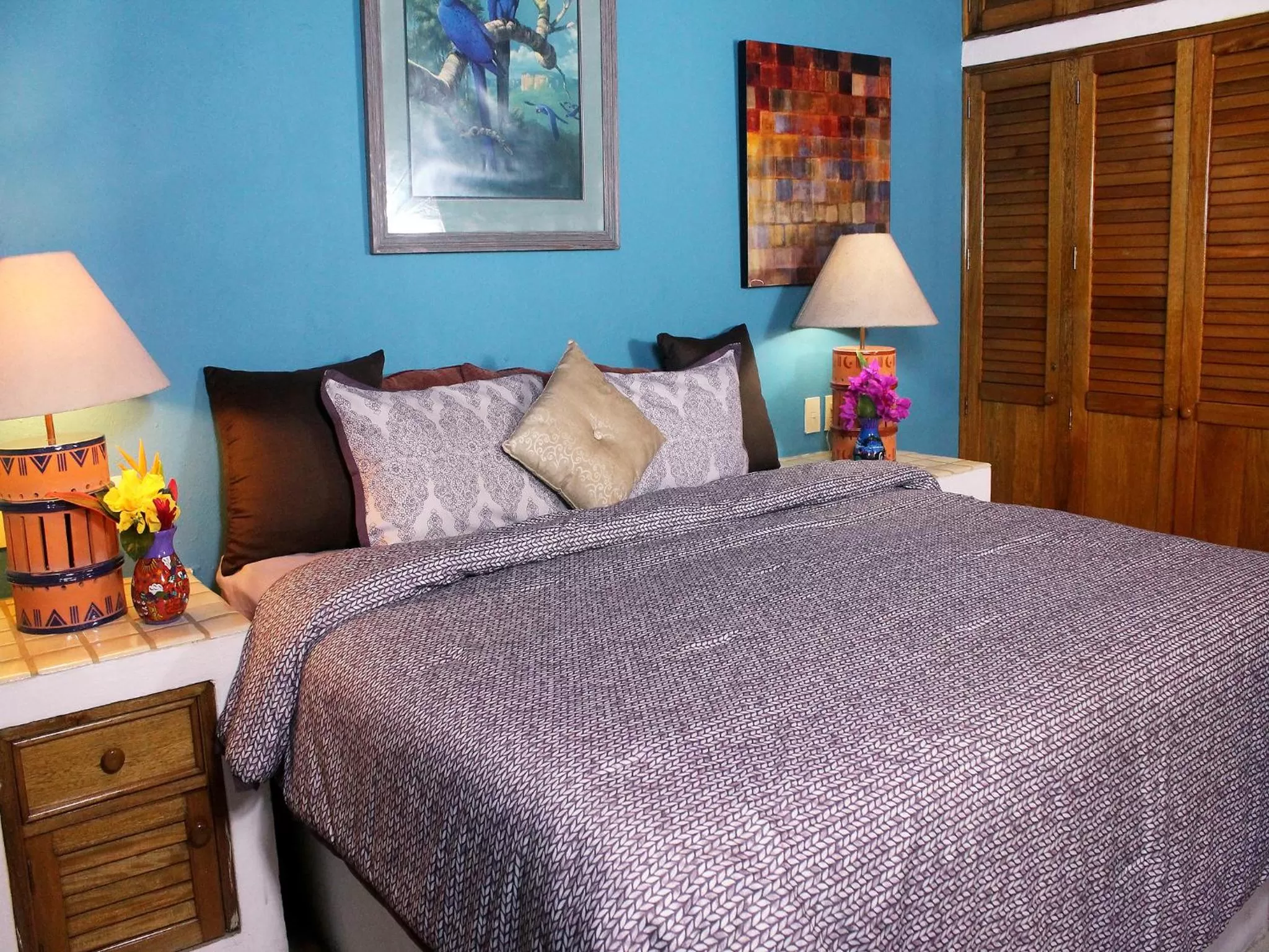 Bed in Hacienda Escondida Puerto Vallarta