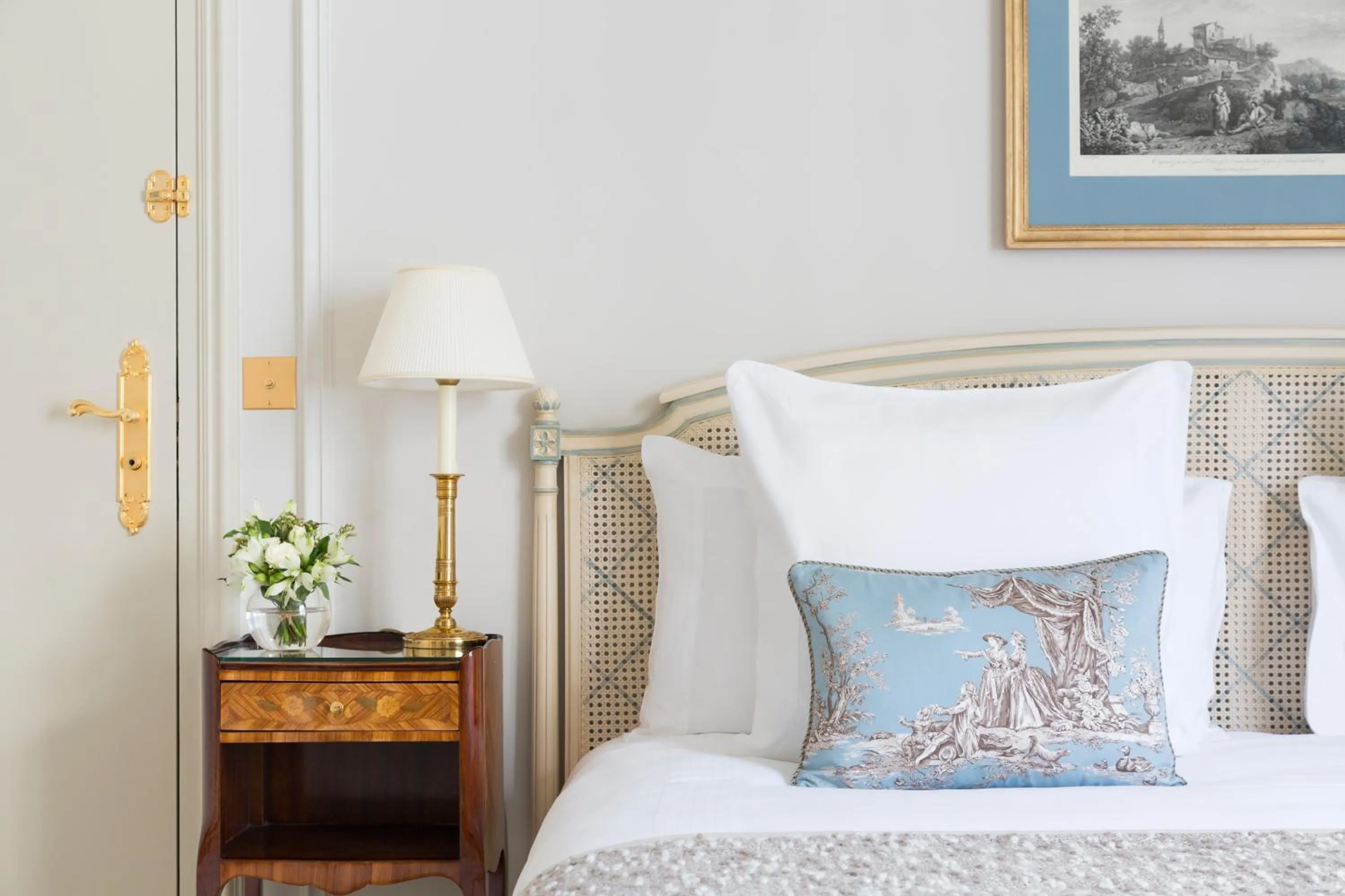 Bed in Le Bristol Paris, Oetker Hotels