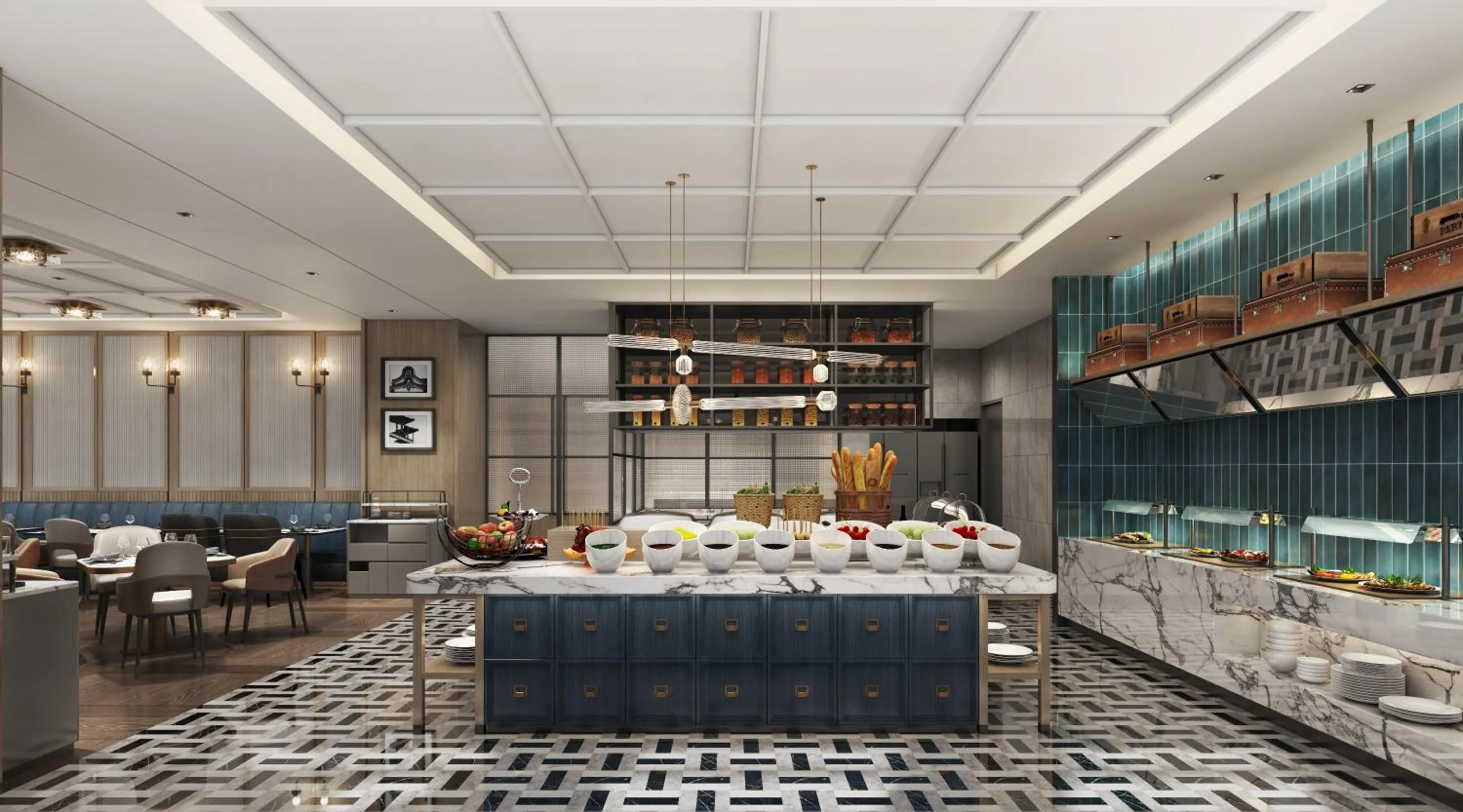 Restaurant/places to eat in Honder International Hotel - Free shuttle bus between hotel and exhibition center during Canton Fair period