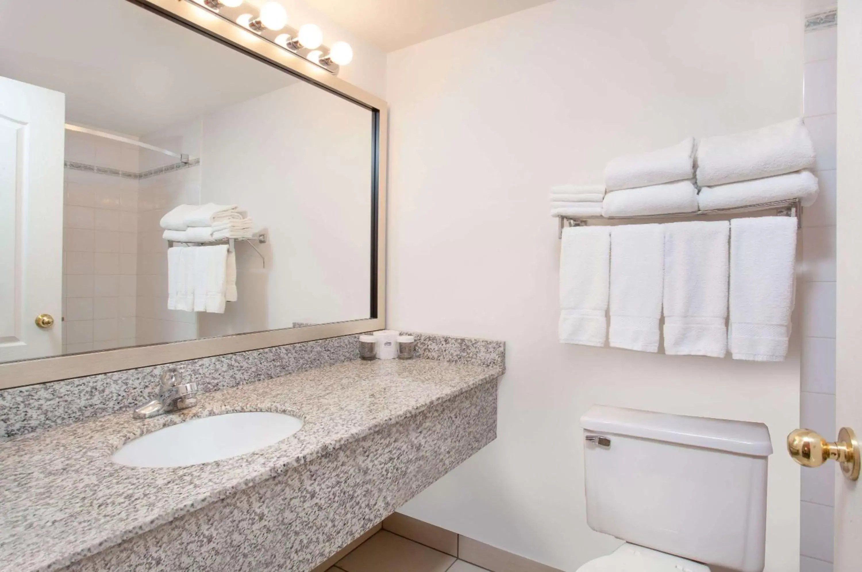 Bathroom in Ramada by Wyndham Red Deer Hotel & Suites