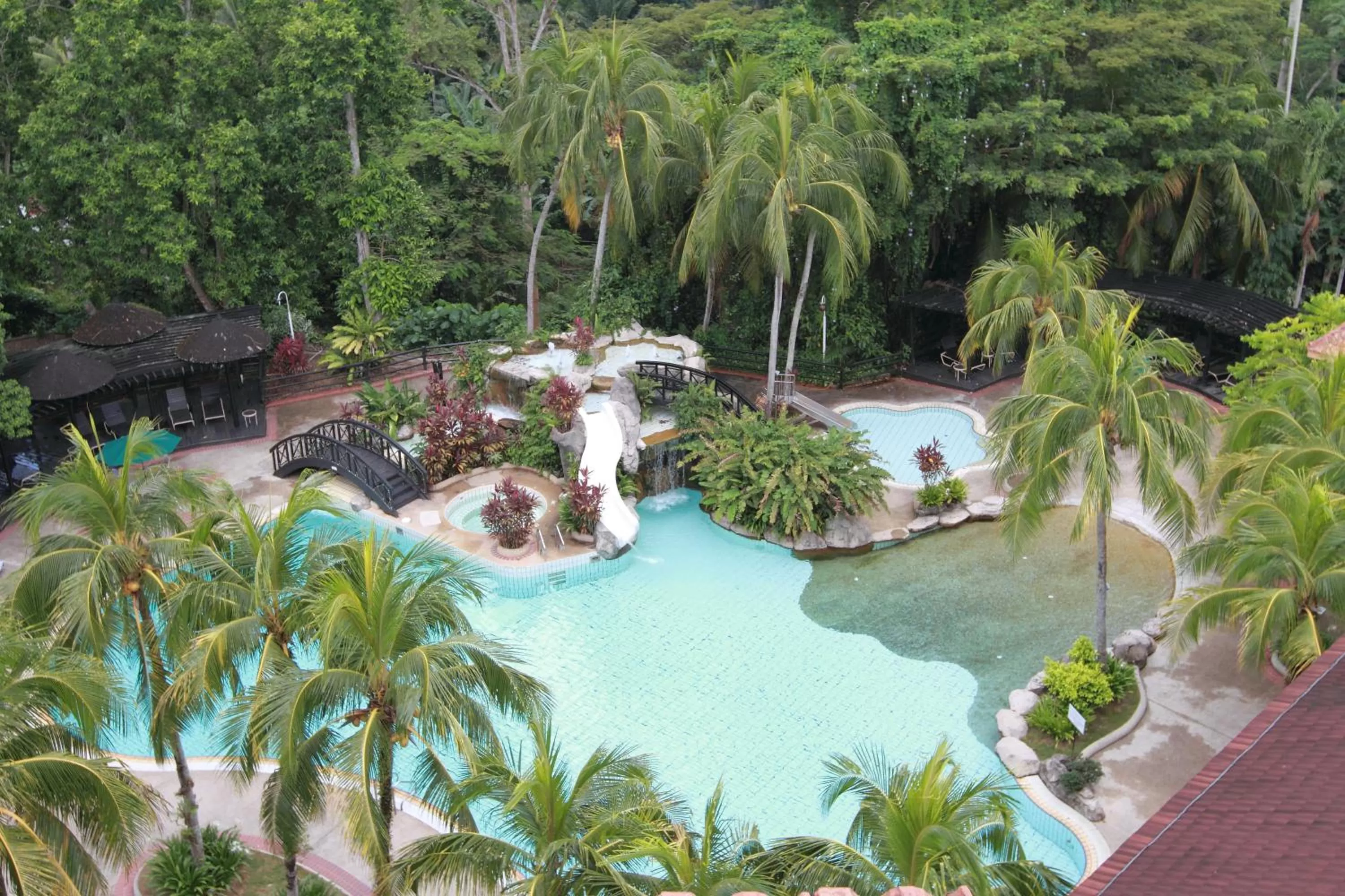 Pool view in Sabah Hotel