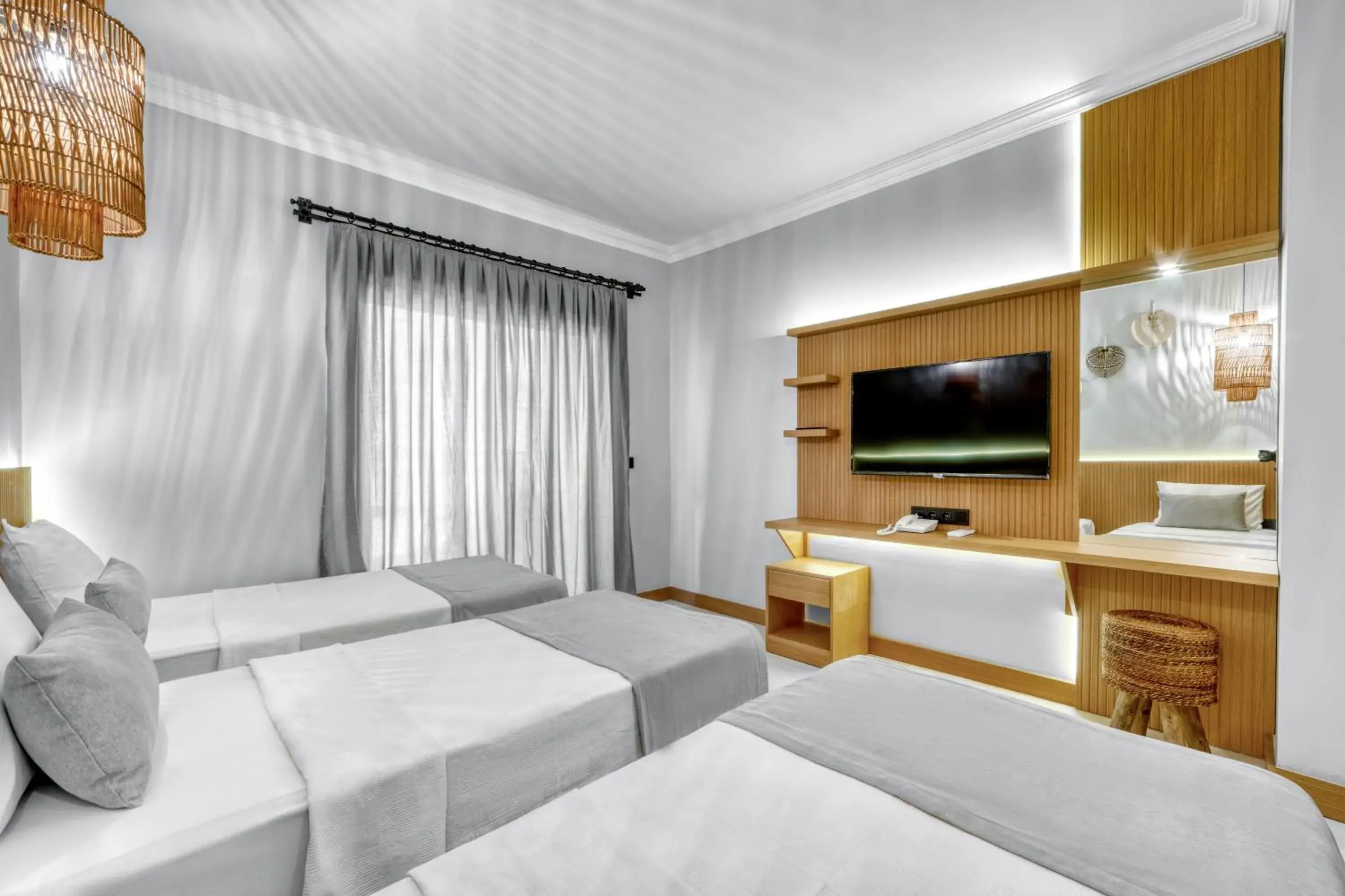 Bed in Hildegard Hotel Alanya