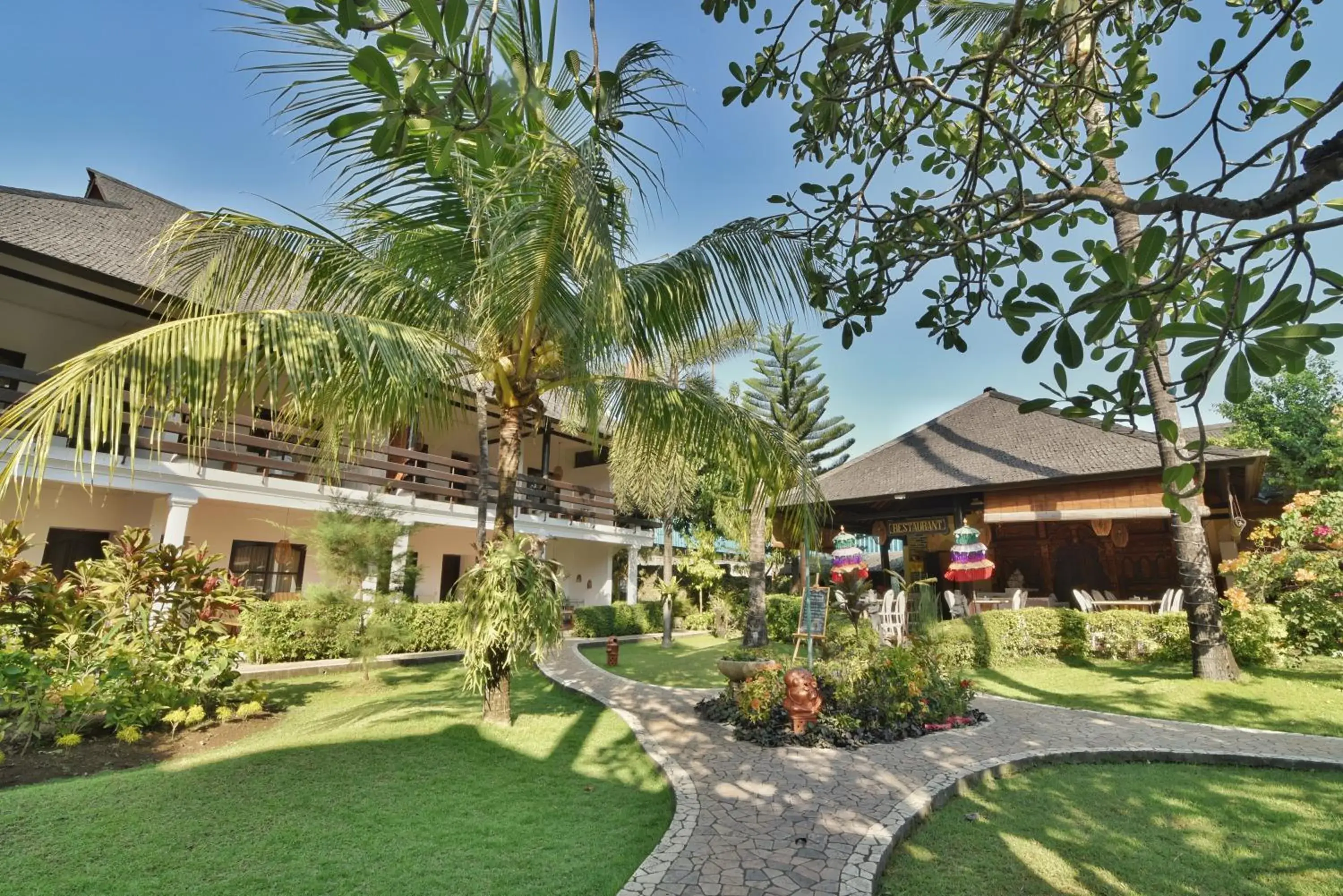 Garden, Property Building in Hotel Palm Garden Bali