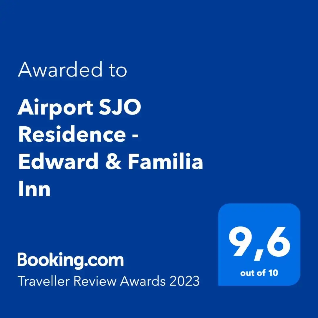 Logo/Certificate/Sign/Award in Airport SJO Residence - Edward & Familia Inn