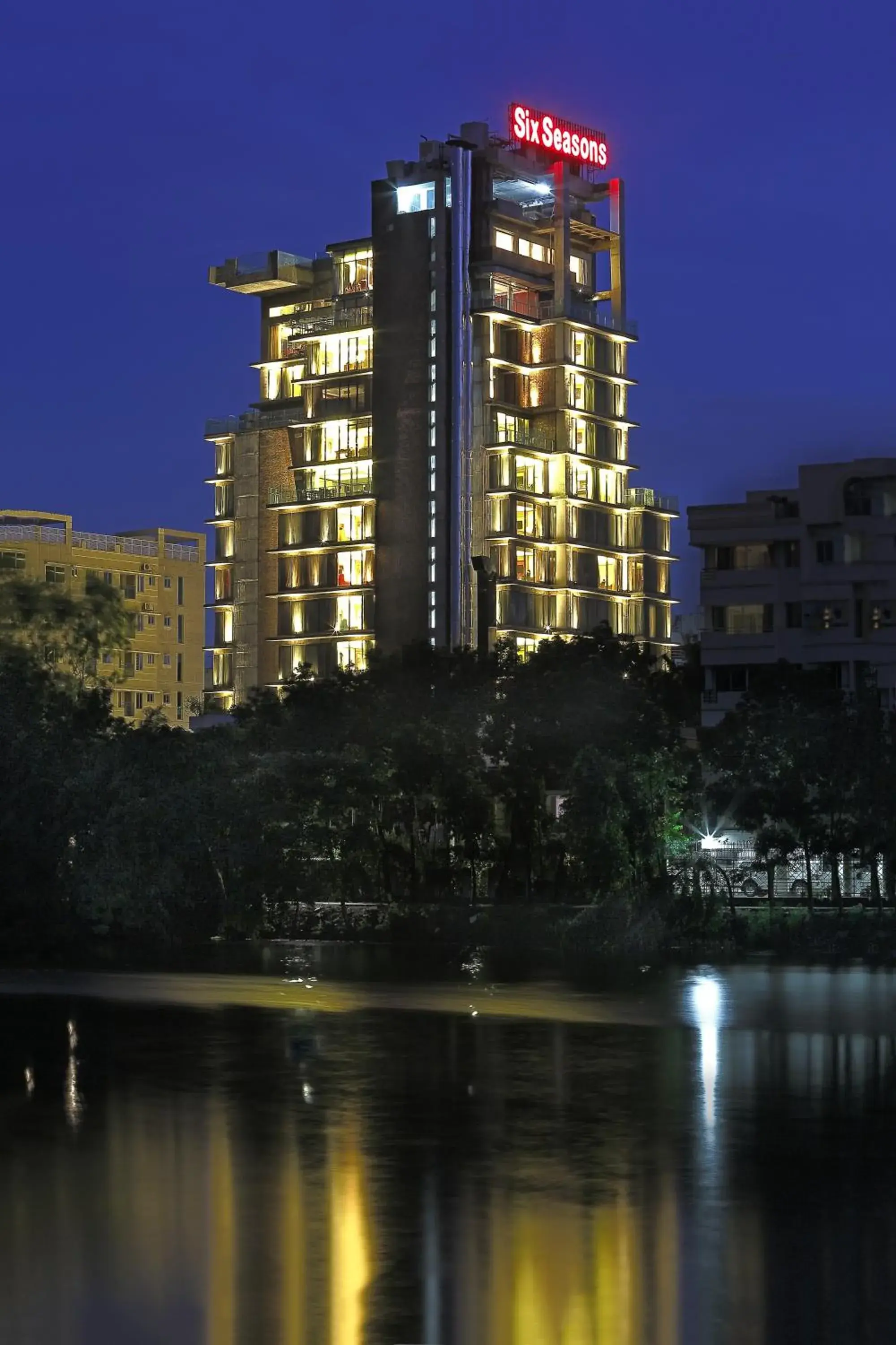 Bird's eye view, Property Building in Six Seasons Hotel