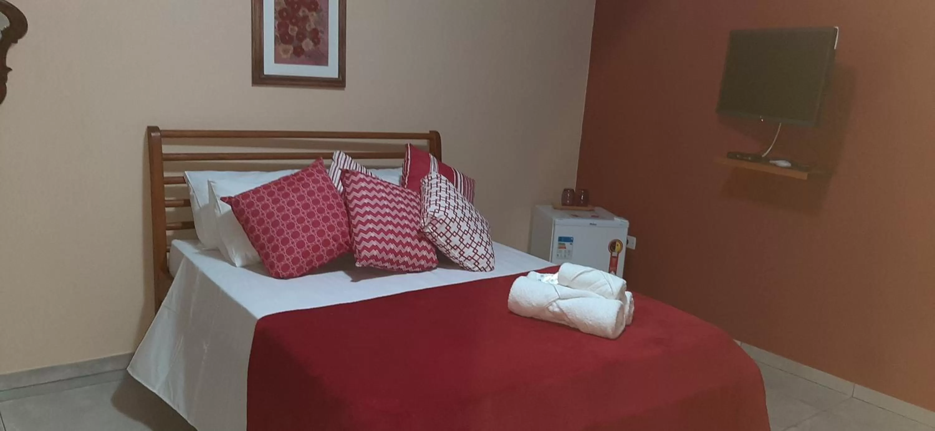 Bed in Pousada Recanto da Lu