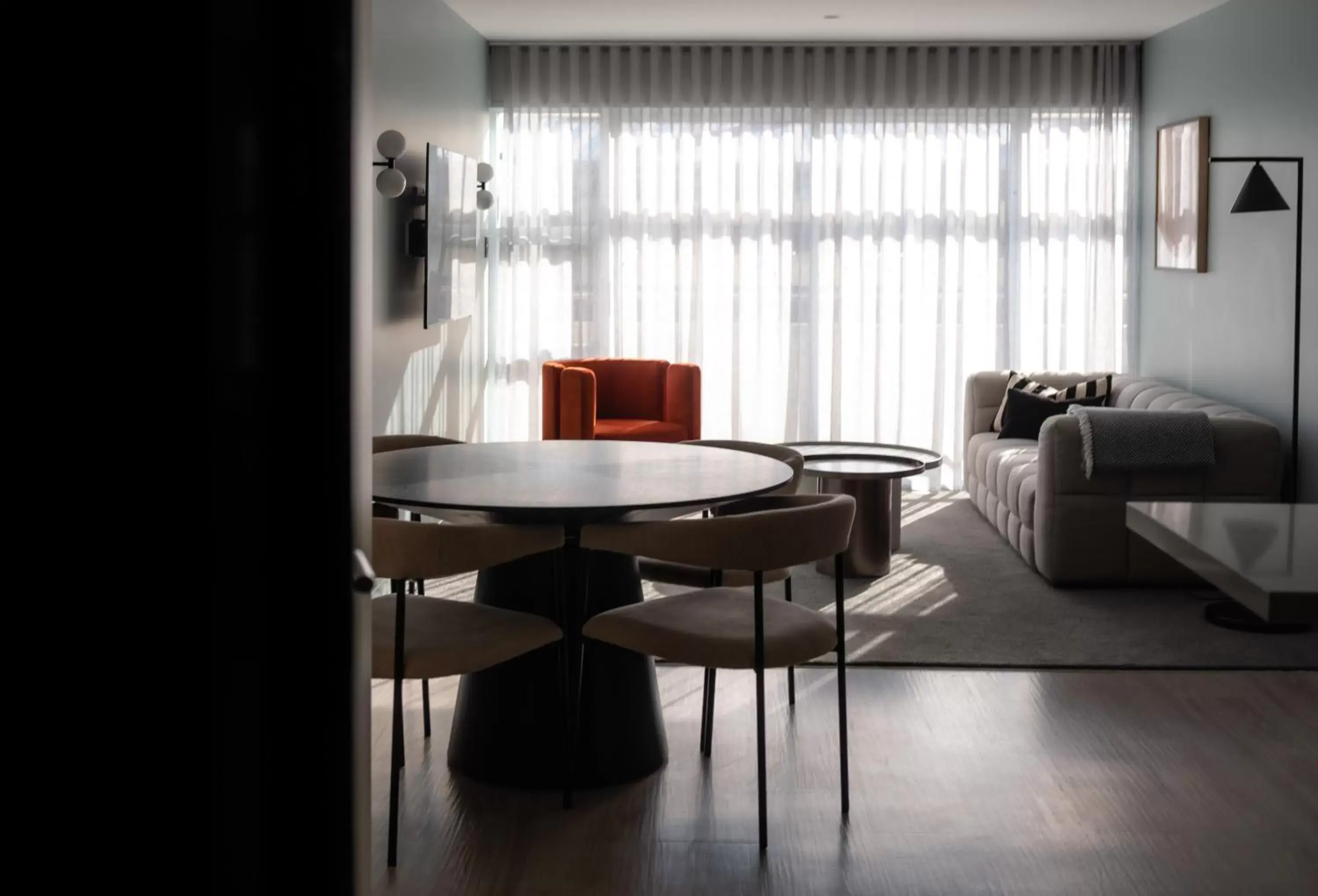 Living room, Dining Area in Salamanca Suites