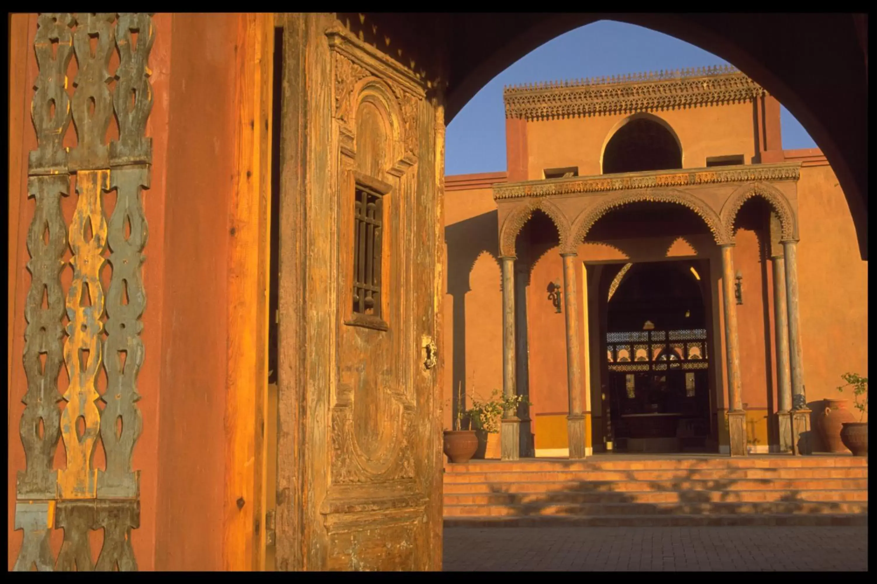 Facade/entrance in Al Moudira Hotel