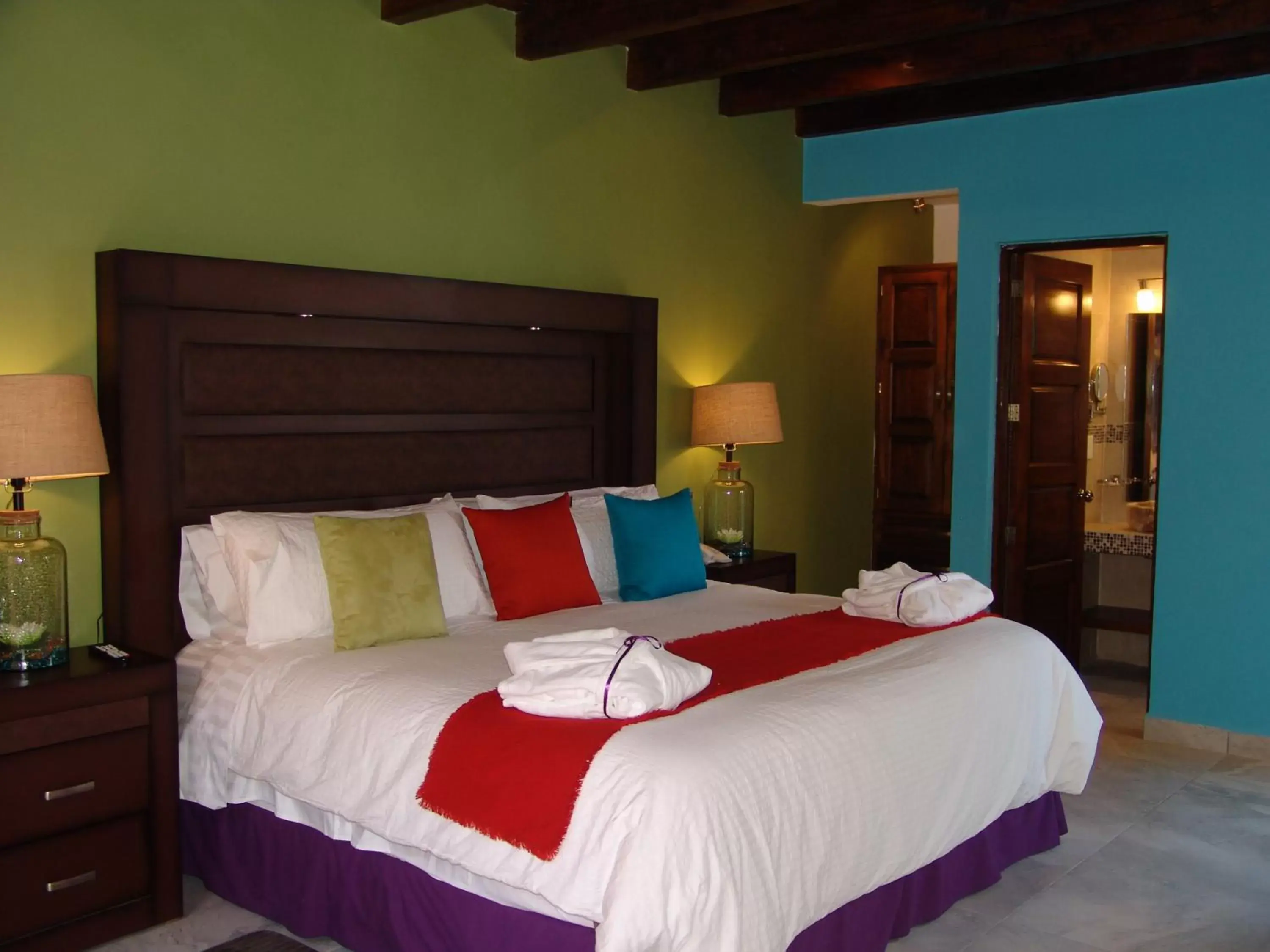 Bed in Hotel Casa Don Quijote