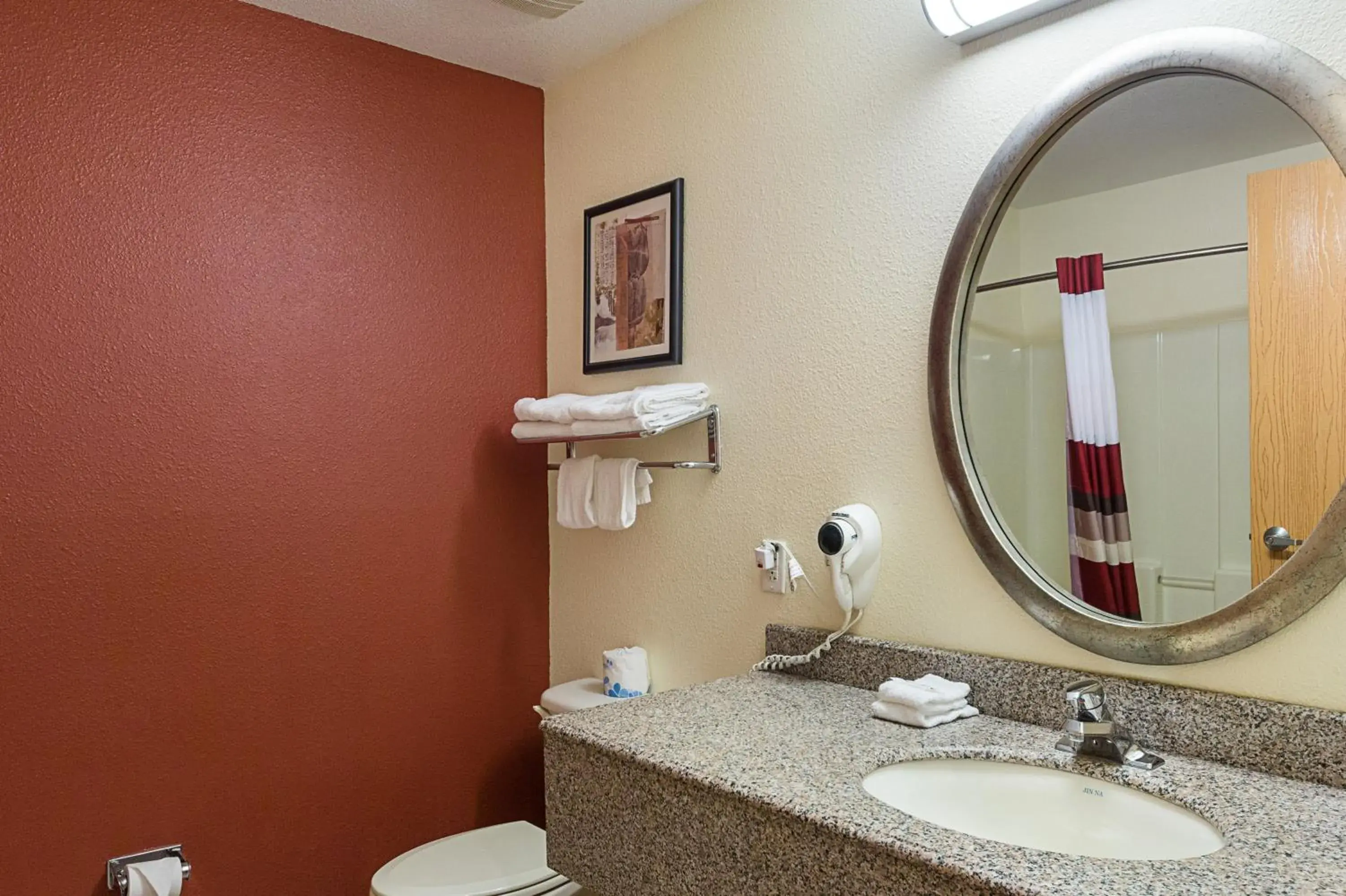 Bathroom in Super 8 by Wyndham New Braunfels I-35