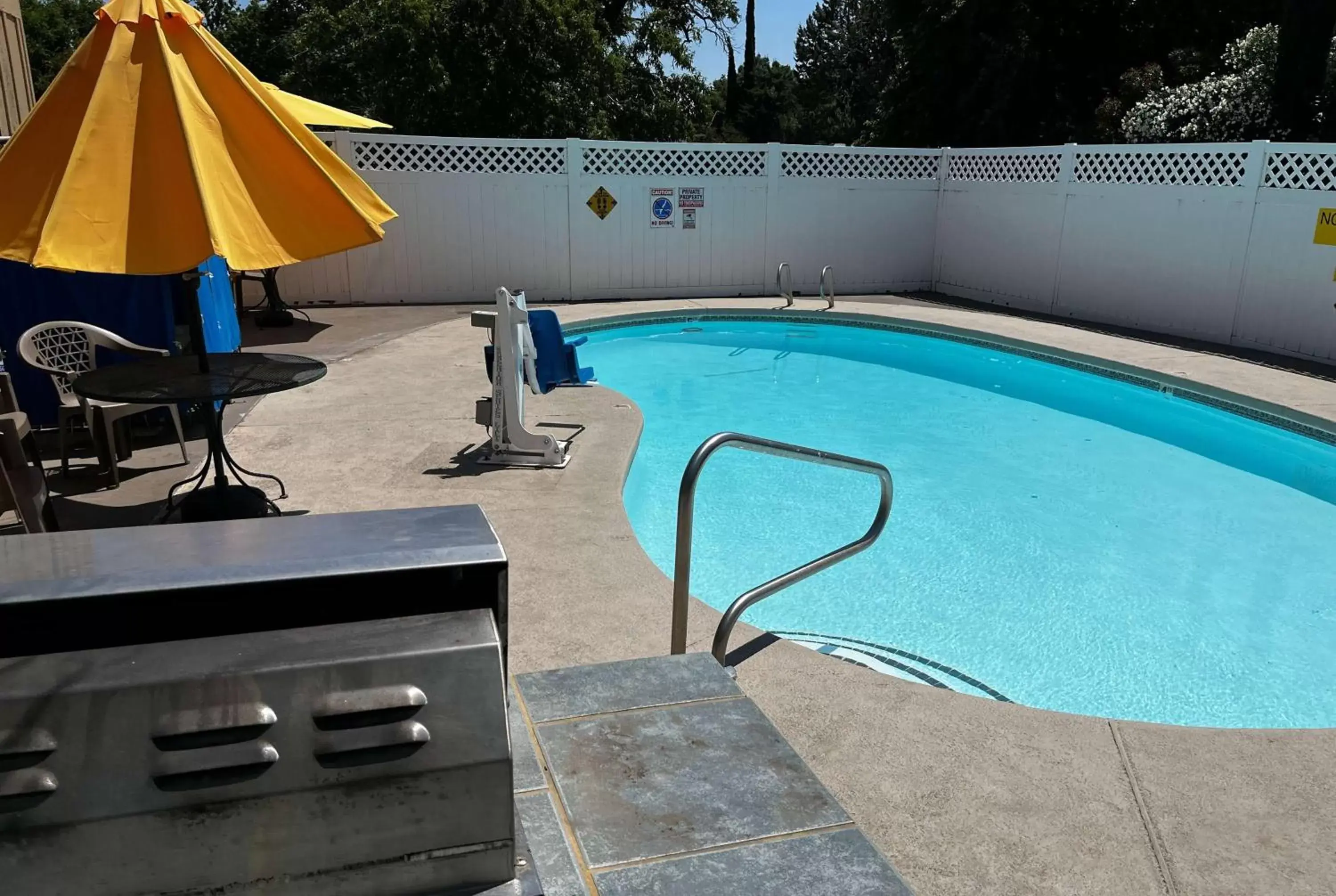 Pool view in Super 8 by Wyndham Red Bluff Pool view in Super 8 by Wyndham Red Bluff