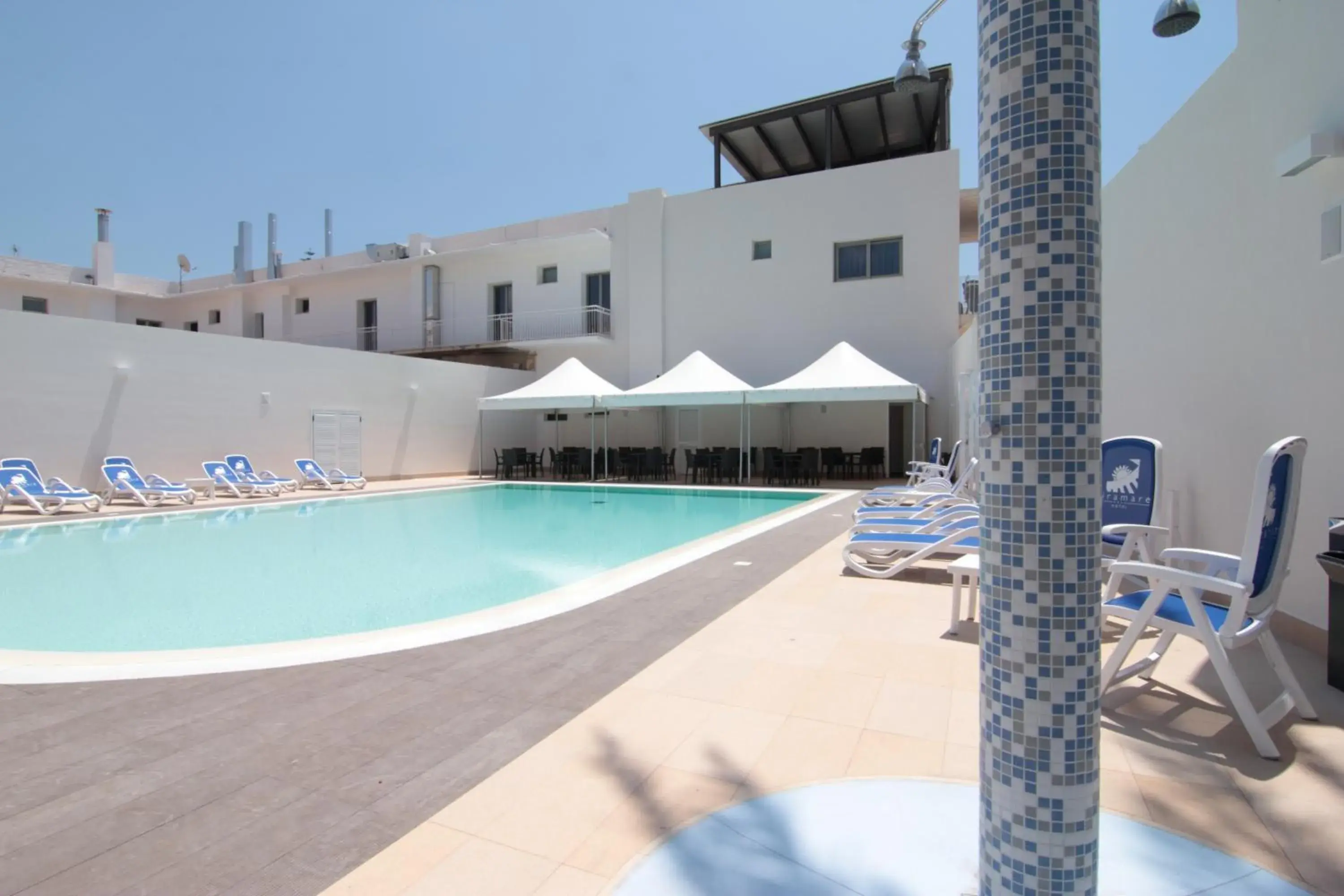 Patio, Swimming Pool in Hotel Miramare